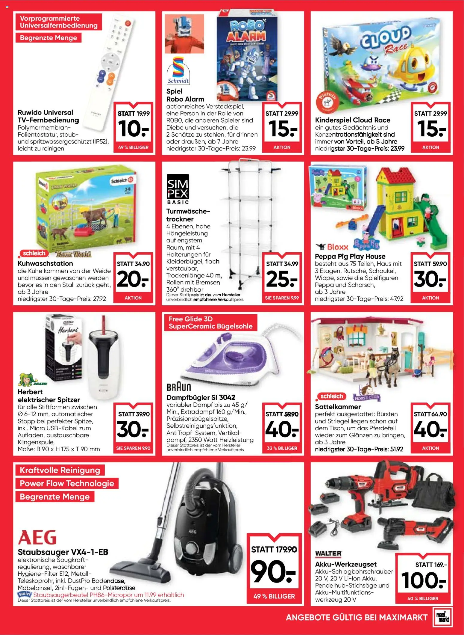 Maximarkt Flugblatt gültig ab 23.10.2025 | Seite: 21 | Produkte: Spiel, Trockner, Staubsauger