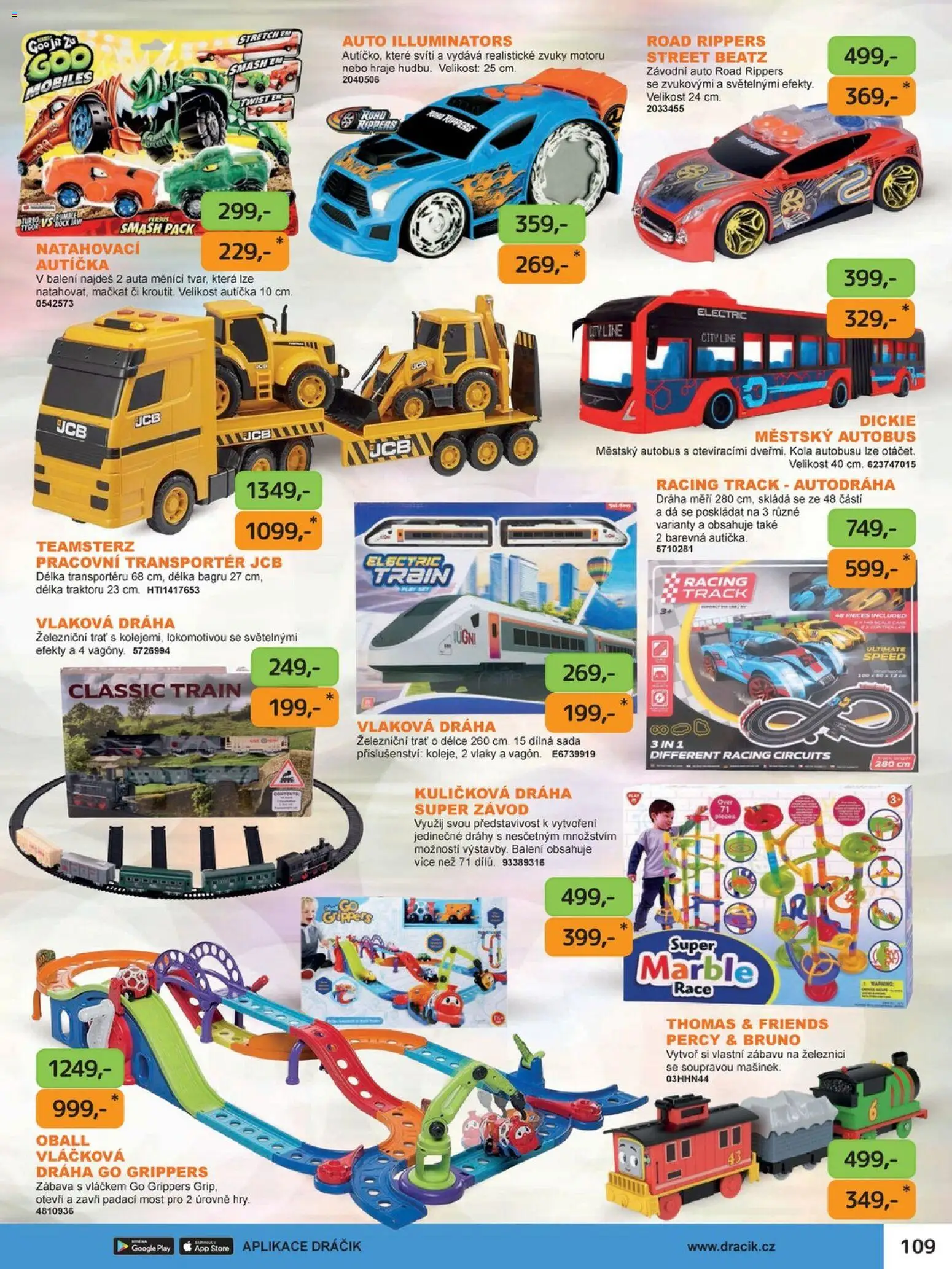 Dráčik leták od 03.10.2025 | Strana: 123 | Produkty: Mošt, Kuličková dráha, Autodráha, Kola