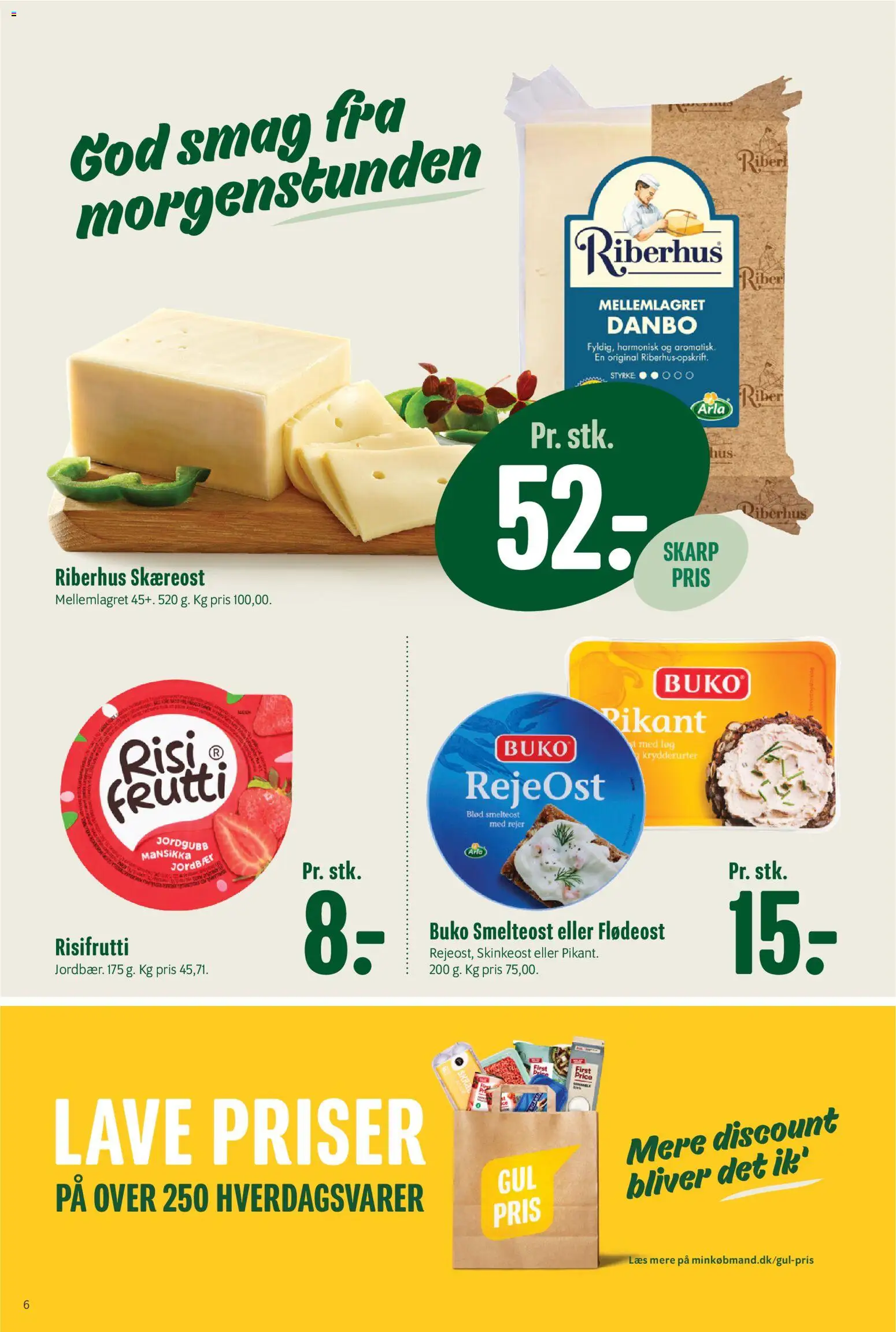 Min Købmand tilbudsavis – gyldig fra 16.01.2026 | Side: 6 | Produkter: Jordbær, Løg, Flødeost, Rejer