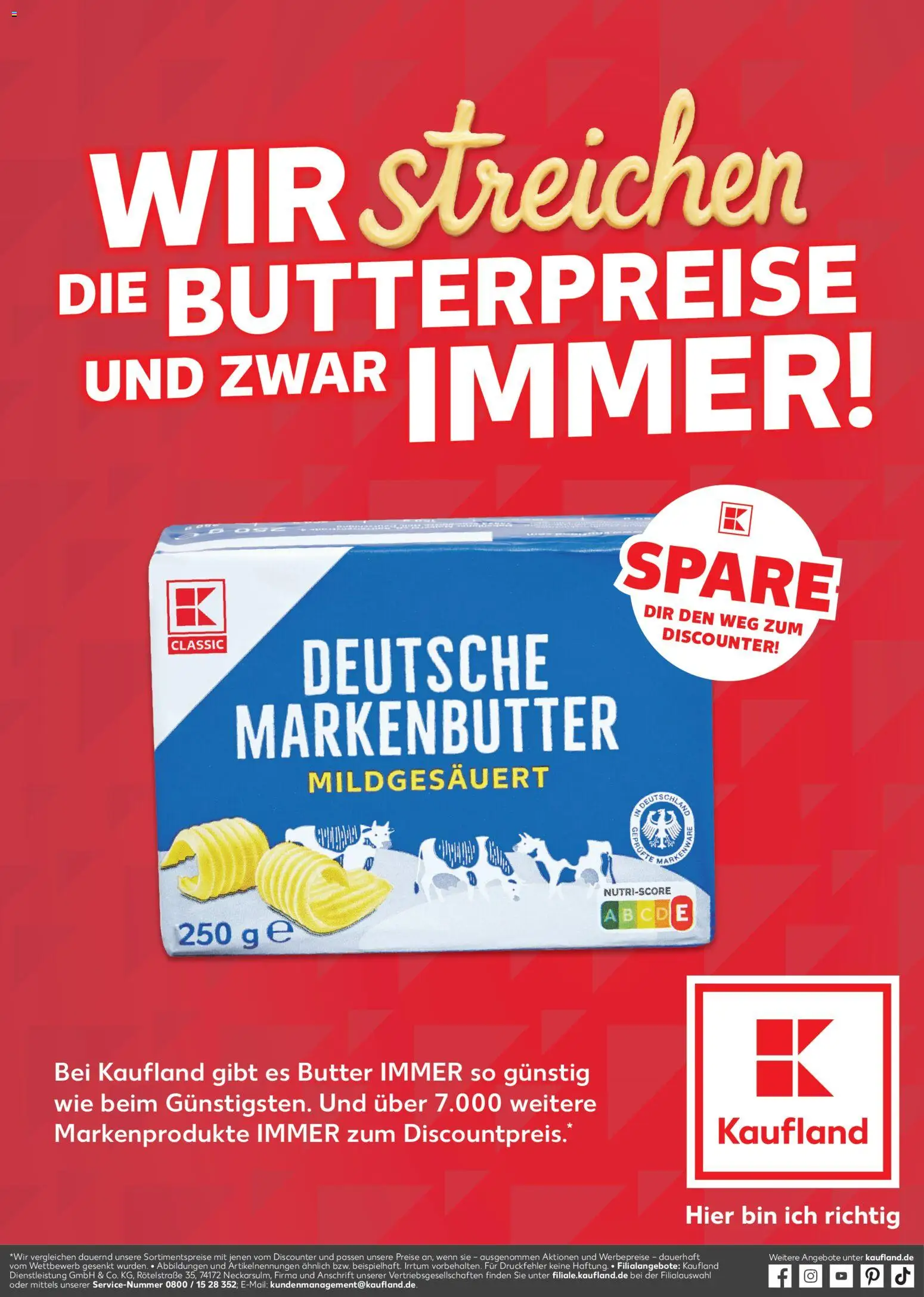 Kaufland prospekt Rostock	 – gültig ab 31.10.2025 | Seite: 1 | Produkte: Butter