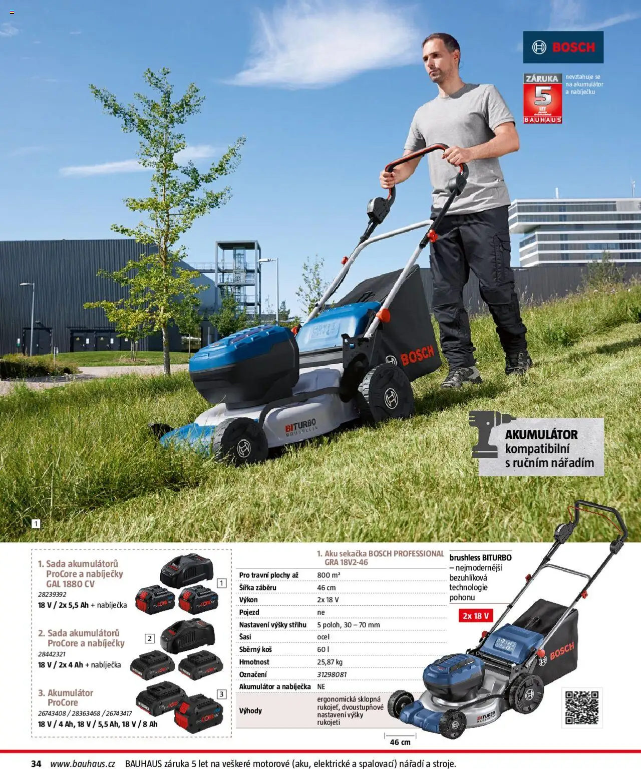 Bauhaus katalog Zahradní technika od 01.04.2025 | Strana: 34 | Produkty: Nářadí, Sekačka, Koš