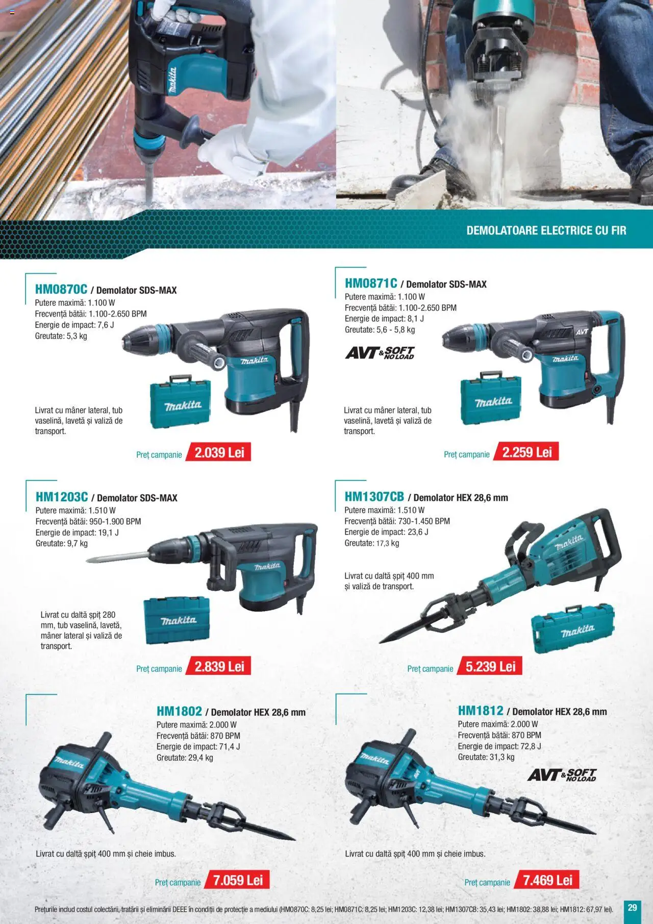 Makita catalog - Construcții Primăvară-Vară – valabil de la 05.05.2025 | Pagină: 29 | Produse: Valiză, Mâner, Peluş Köpek Yatağı