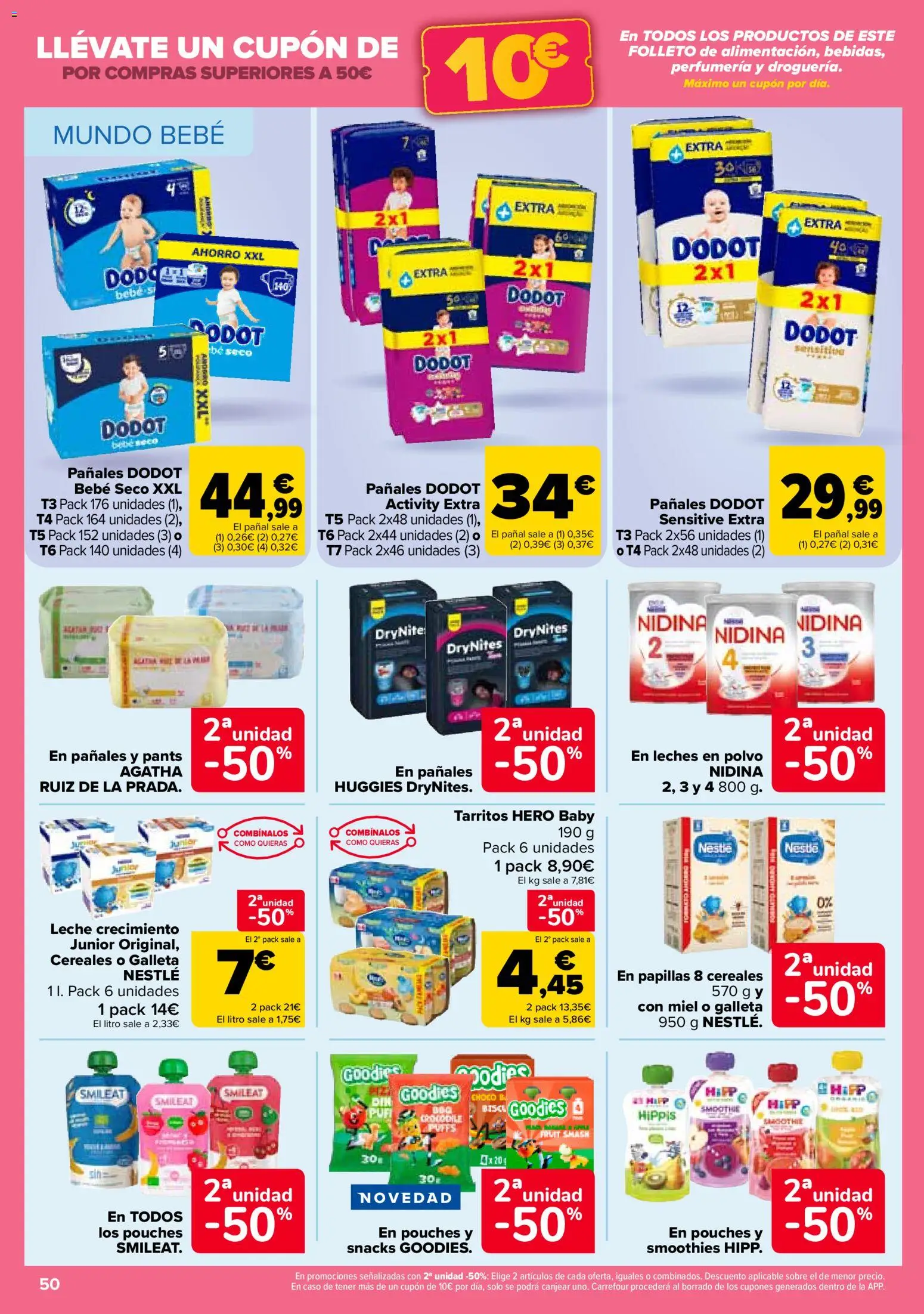 Carrefour folleto │ válido desde el 14.11.2025 | Página: 50 | Productos: Polvo, Ψηφιακή κάμερα, Leche, Cereales