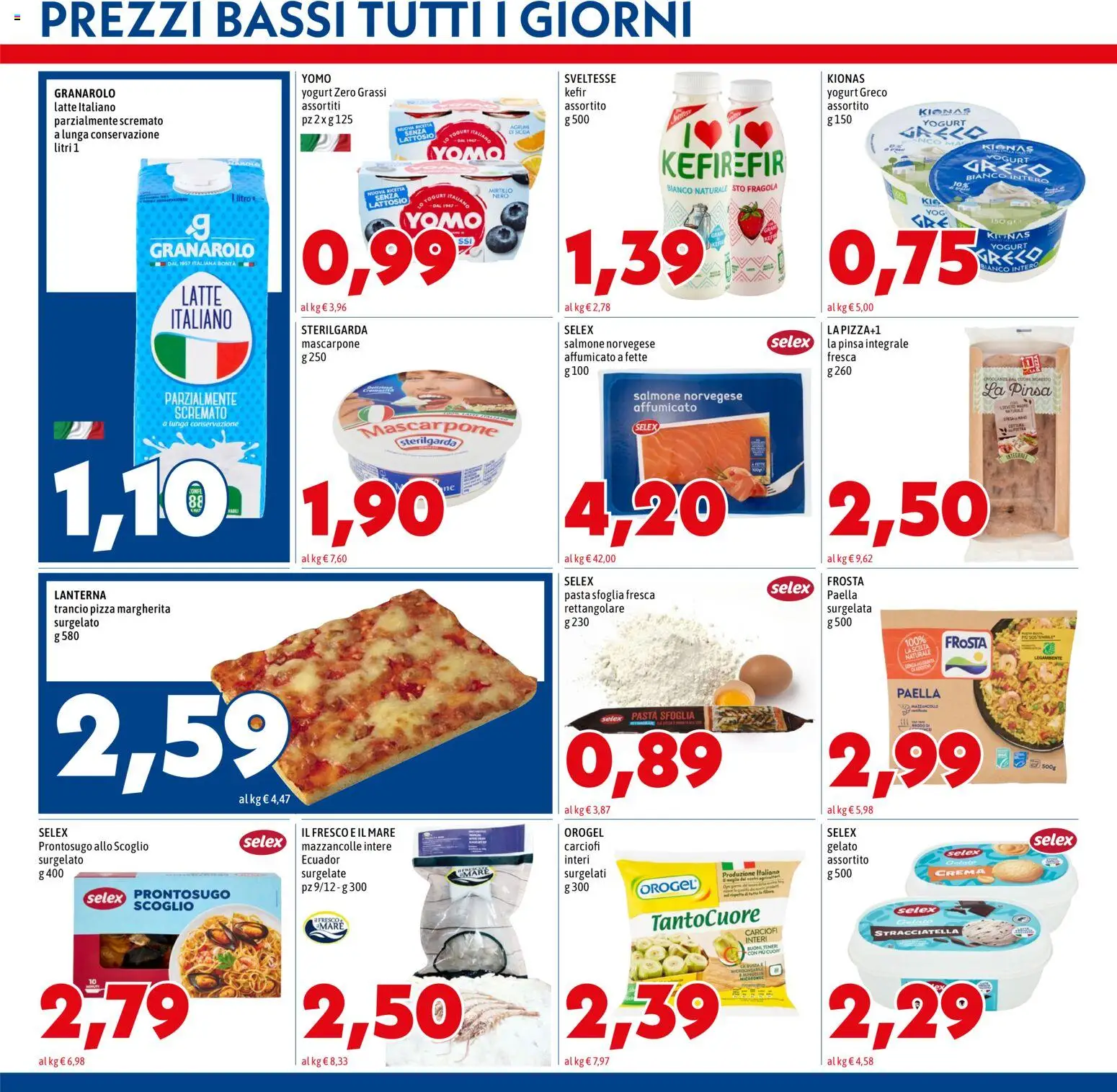 Volantino Mega del 12.03.2026 | Pagina: 5 | Prodotti: Pizza, Pasta sfoglia, Gelato, Mascarpone