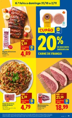 Pré-visualização Hambúrguer, Chicken burger válido de 27.10.2025 | Página: 41