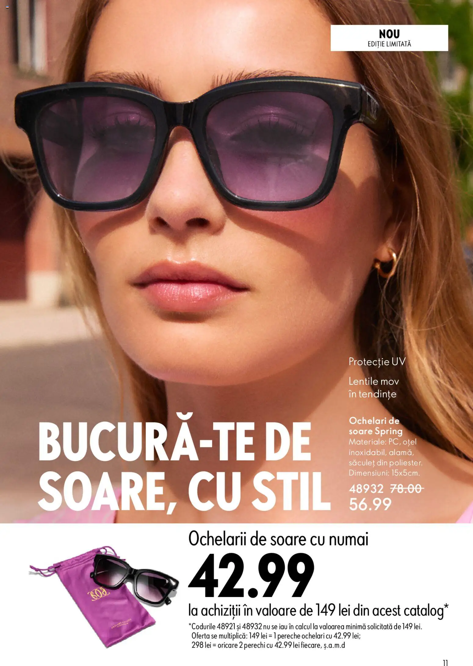 Noul catalog Oriflame – valabil de la 04.03.2026 | Pagină: 11 | Produse: Ochelari, Ochelari de soare