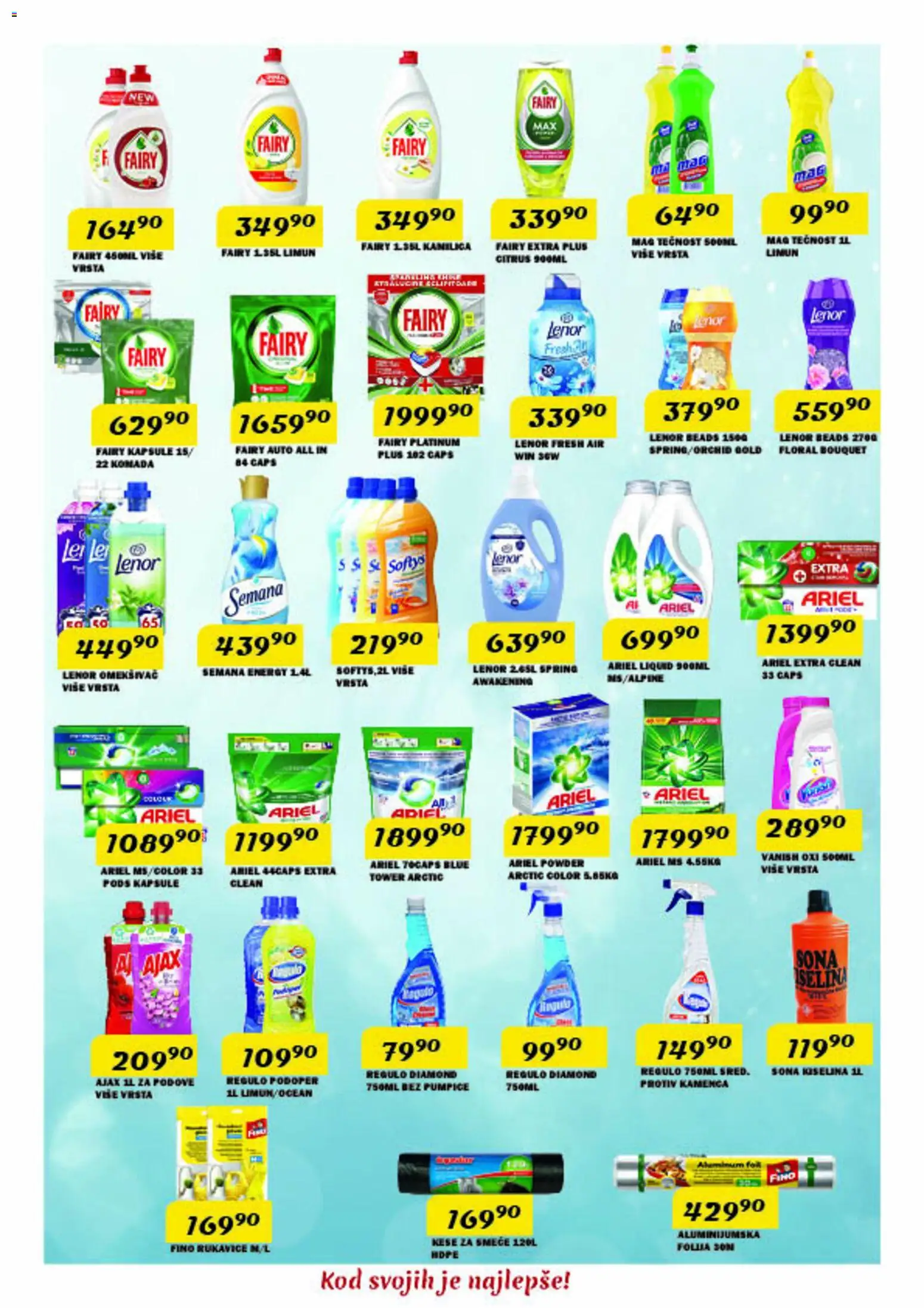 VP Dima katalog - važi od 12.03.2026 | Strana: 11 | Proizvode: Rukavice, Kapsule, Limun, Ajax