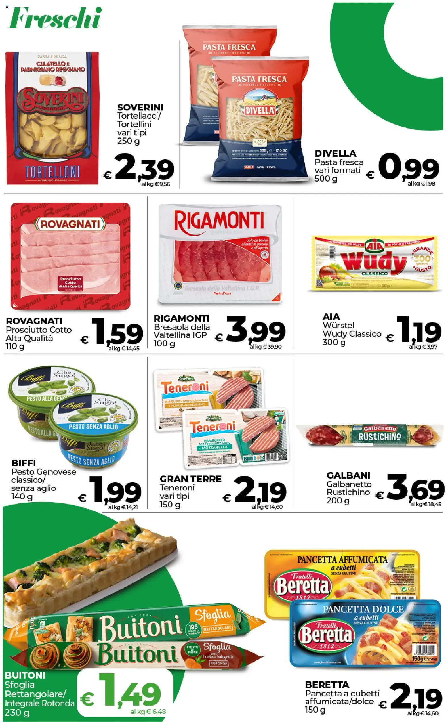 Volantino COOP del 17.01.2026 | Pagina: 6 | Prodotti: Tacchino, Farina, Pesto, Parmigiano reggiano