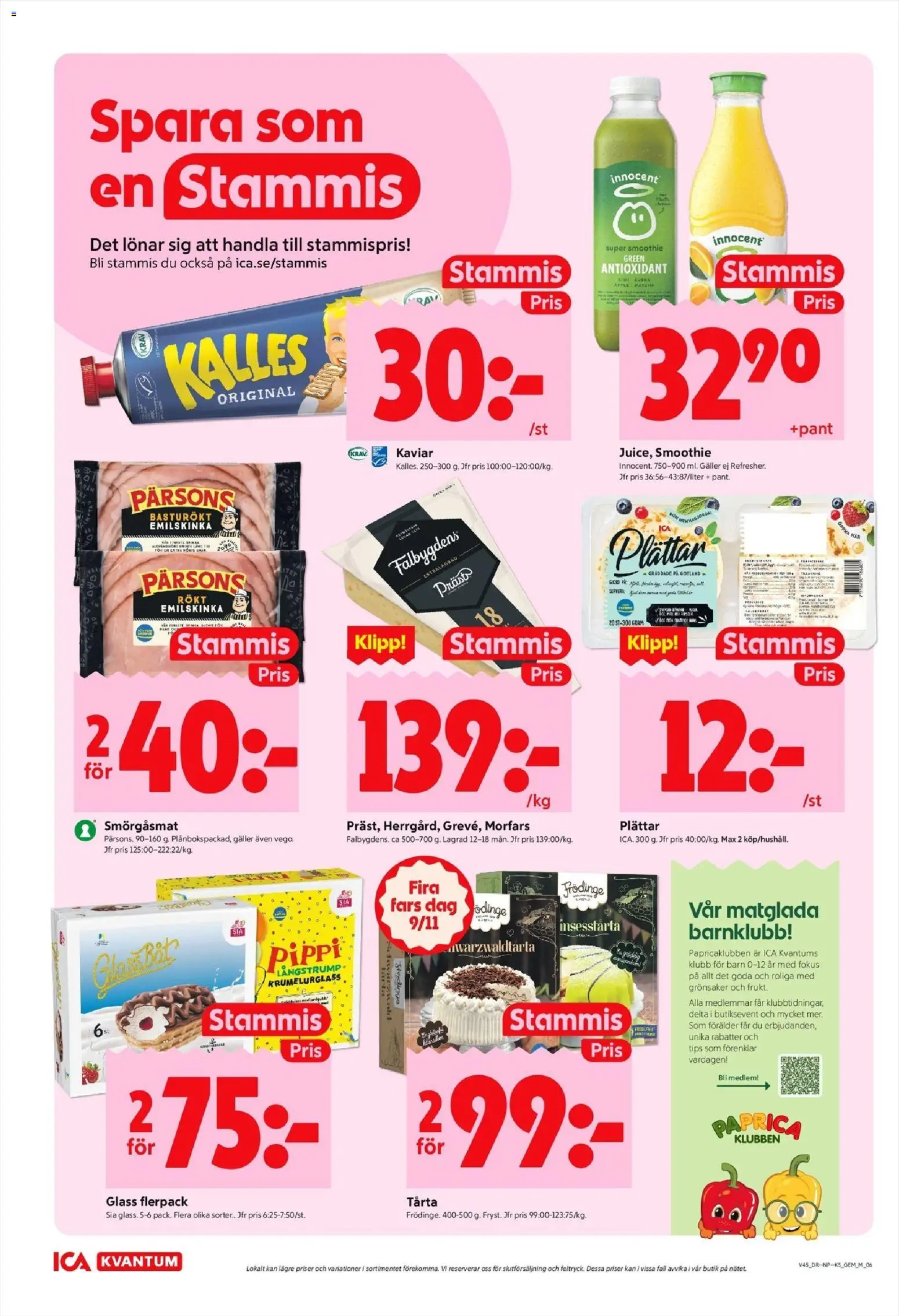 ICA Kvantum reklamblad aktuell från 03.11.2025 | Sida: 6 | Produkter: Galler, Äpple, Glass