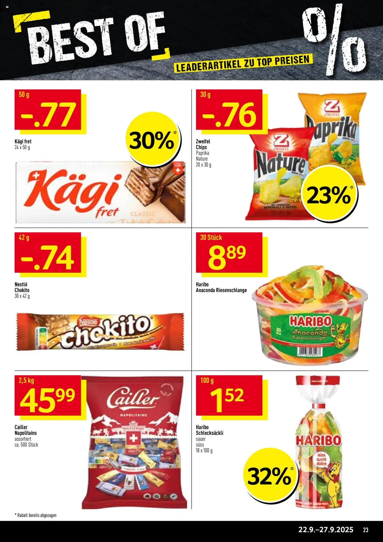 Prodega Aktionen – gültig ab 22.09.2025 | Seite: 23 | Produkte: Chips, Top