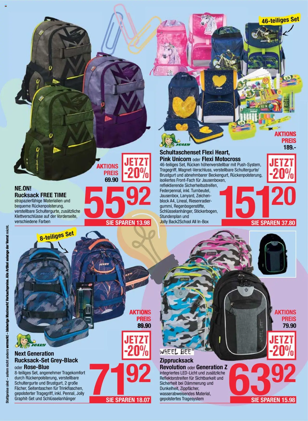 Maximarkt Beilage nächste Woche gültig ab 28.07.2025 | Seite: 2 | Produkte: Rucksack