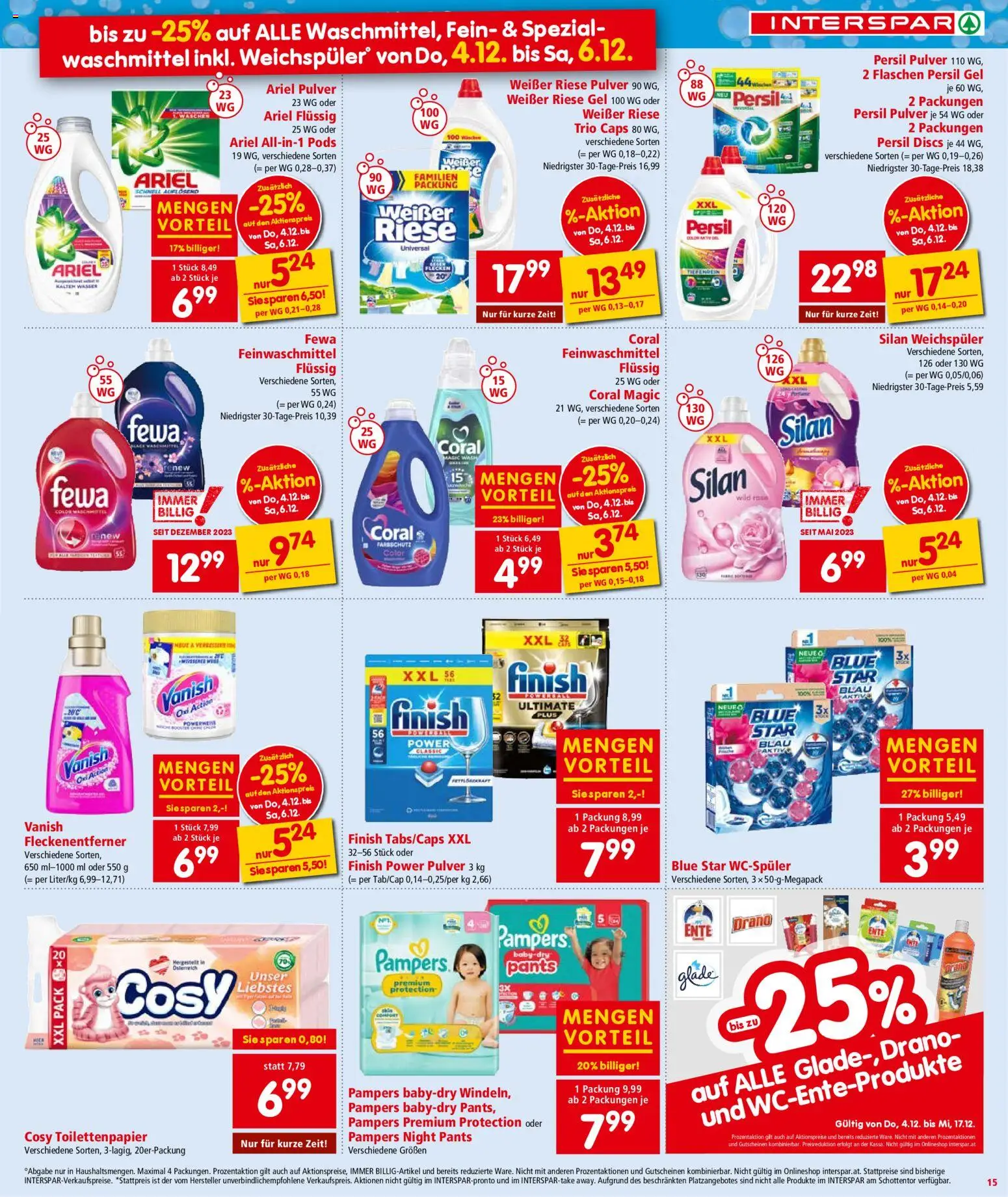 Interspar Flugblatt - Niederösterreich gültig ab 04.12.2025 | Seite: 16 | Produkte: Shampoo, Spülung