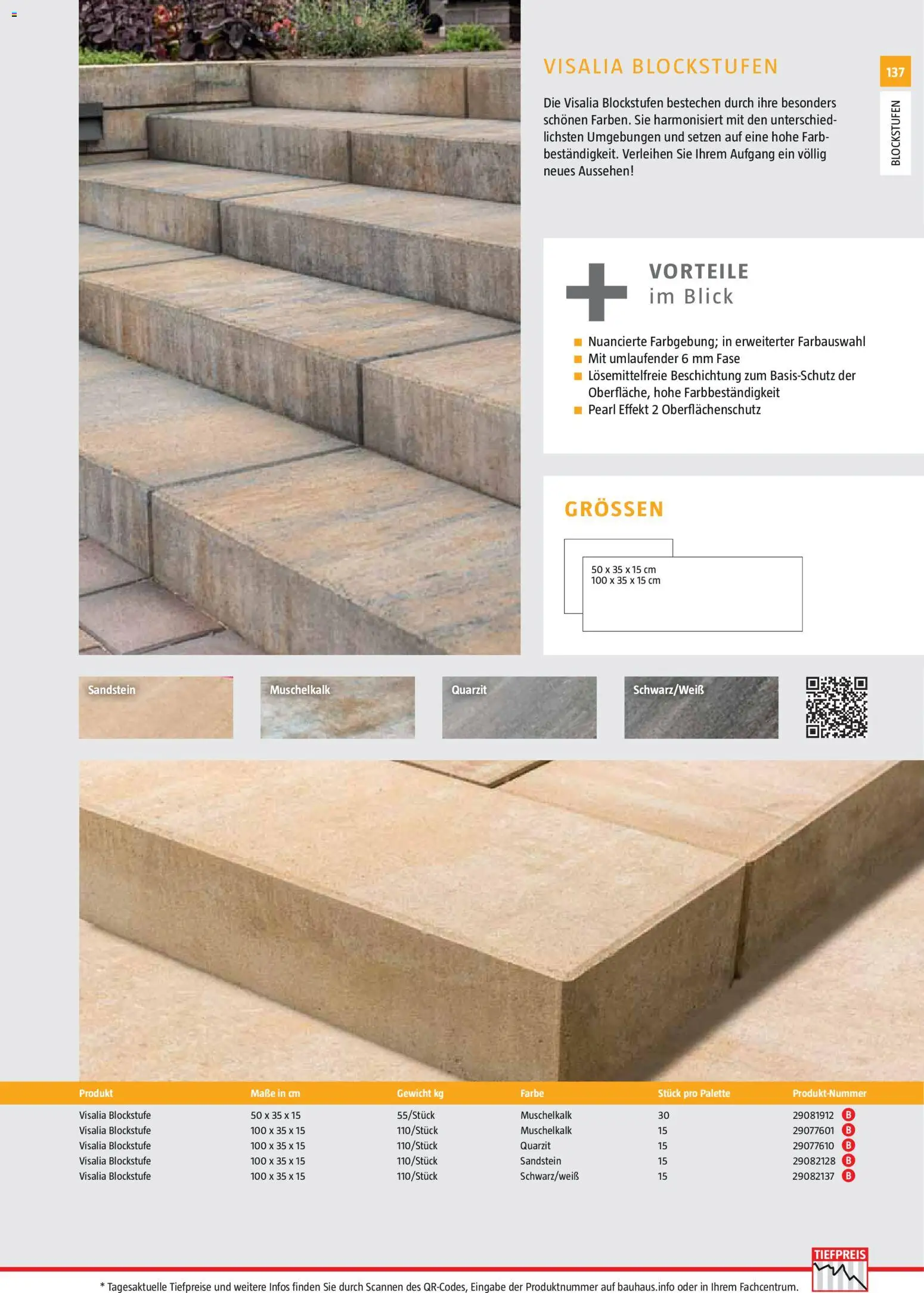 Bauhaus Gartenbaumaterialien gültig ab 01.04.2026 | Seite: 137 | Produkte: Gewicht