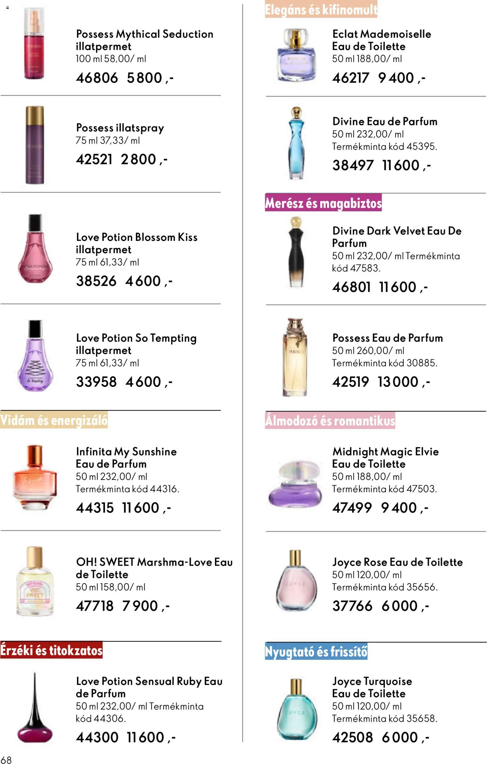Oriflame akciós ujság - amely érvényes a következő dátumtól: 25.03.2026 | Oldal: 68 | Termékek: Parfüm, Só