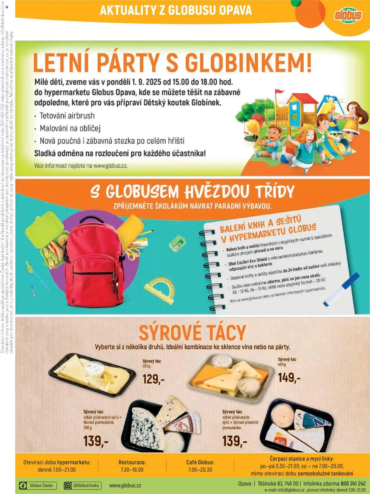 Globus leták - Opava od 27.08.2025 | Strana: 42 | Produkty: Globus, Sešity, Tác, Pomazánka
