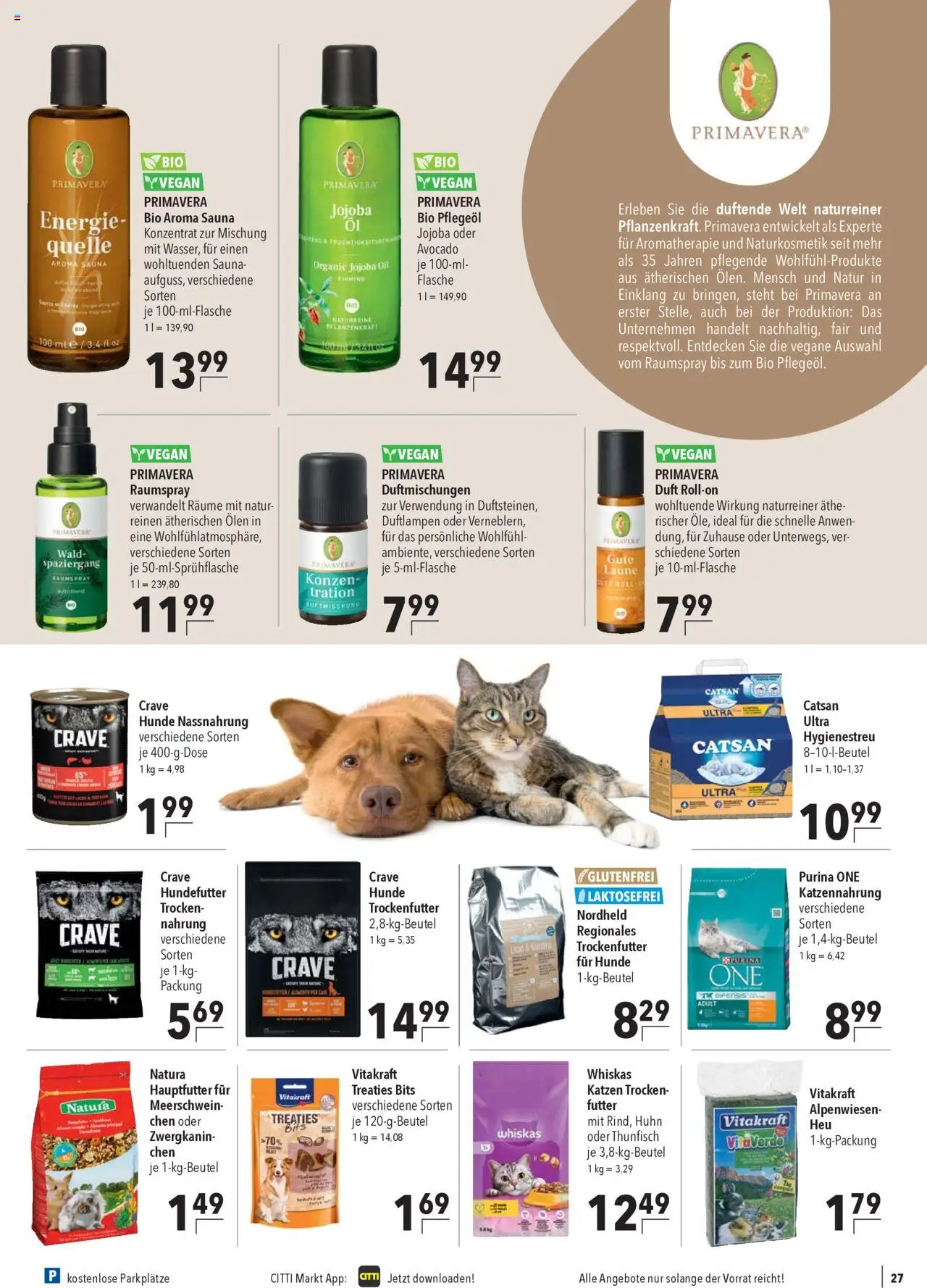 CITTI Markt Prospekt 	 – gültig ab 24.09.2025 | Seite: 29 | Produkte: Purina one, Catsan, Duft, Whiskas
