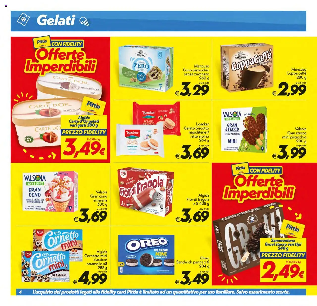 Volantino SuperConveniente del 12.08.2025 | Pagina: 4 | Prodotti: Caffè, Gelato, Anacardi, Amarena