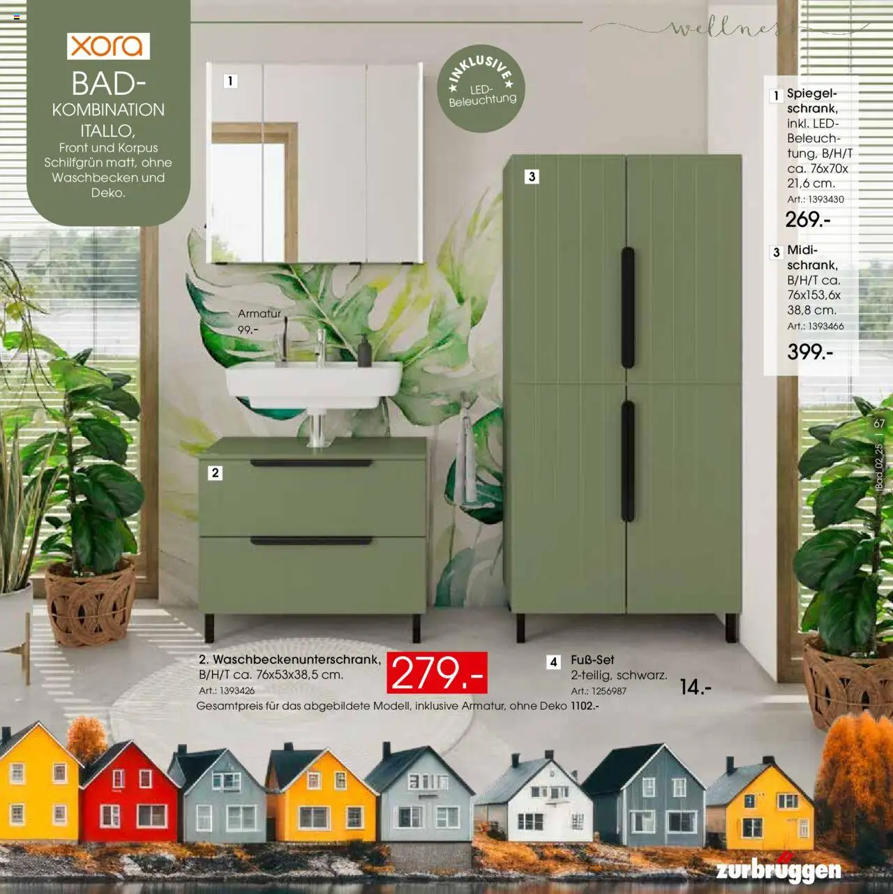 Zurbrüggen - Bad Spezial – gültig ab 11.06.2025 | Seite: 67 | Produkte: Waschbecken, Bad, Spiegel, Armatur