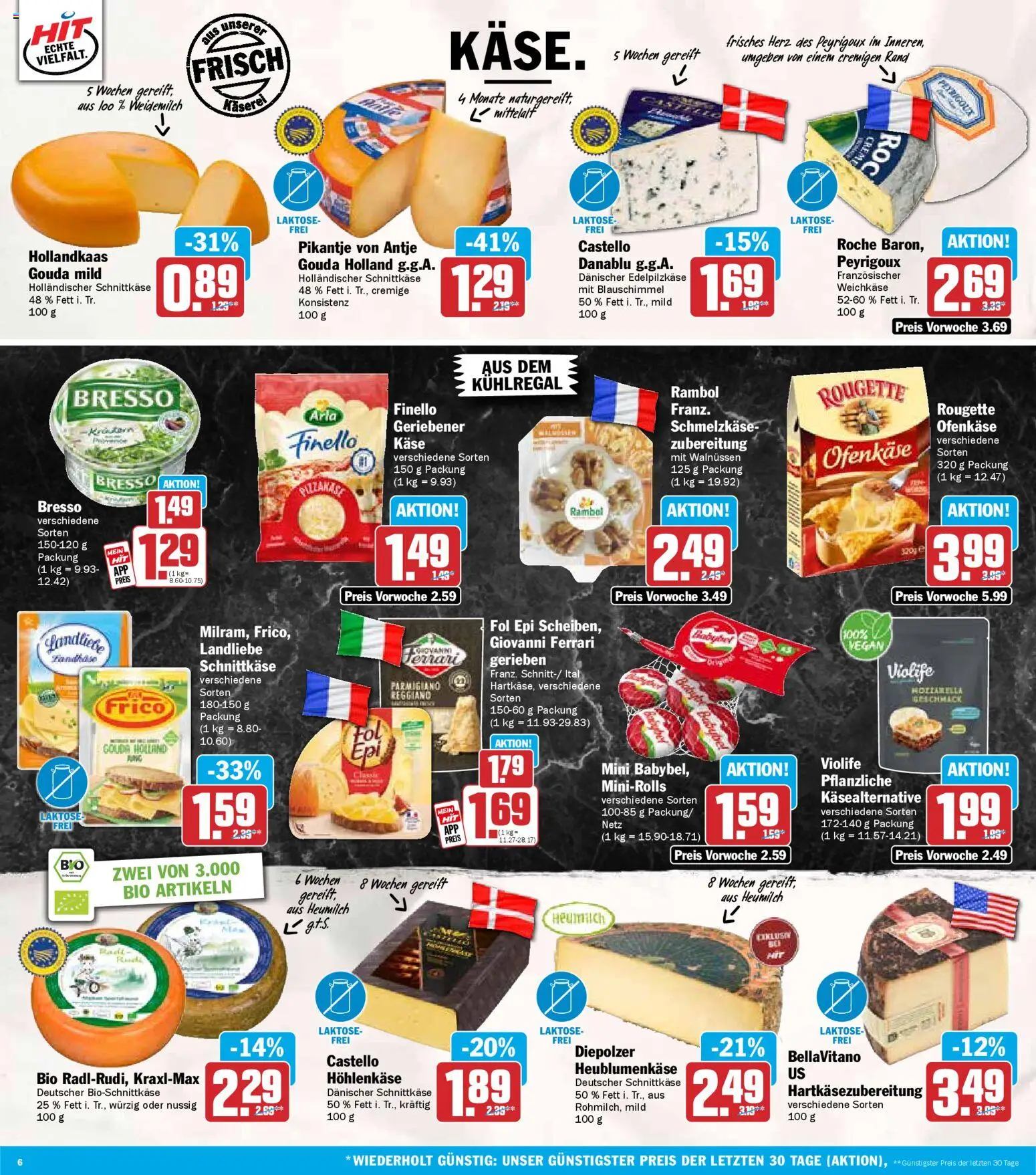 HIT Prospekt 	 – gültig ab 19.01.2026 | Seite: 6 | Produkte: Käse, Gouda, Bresso