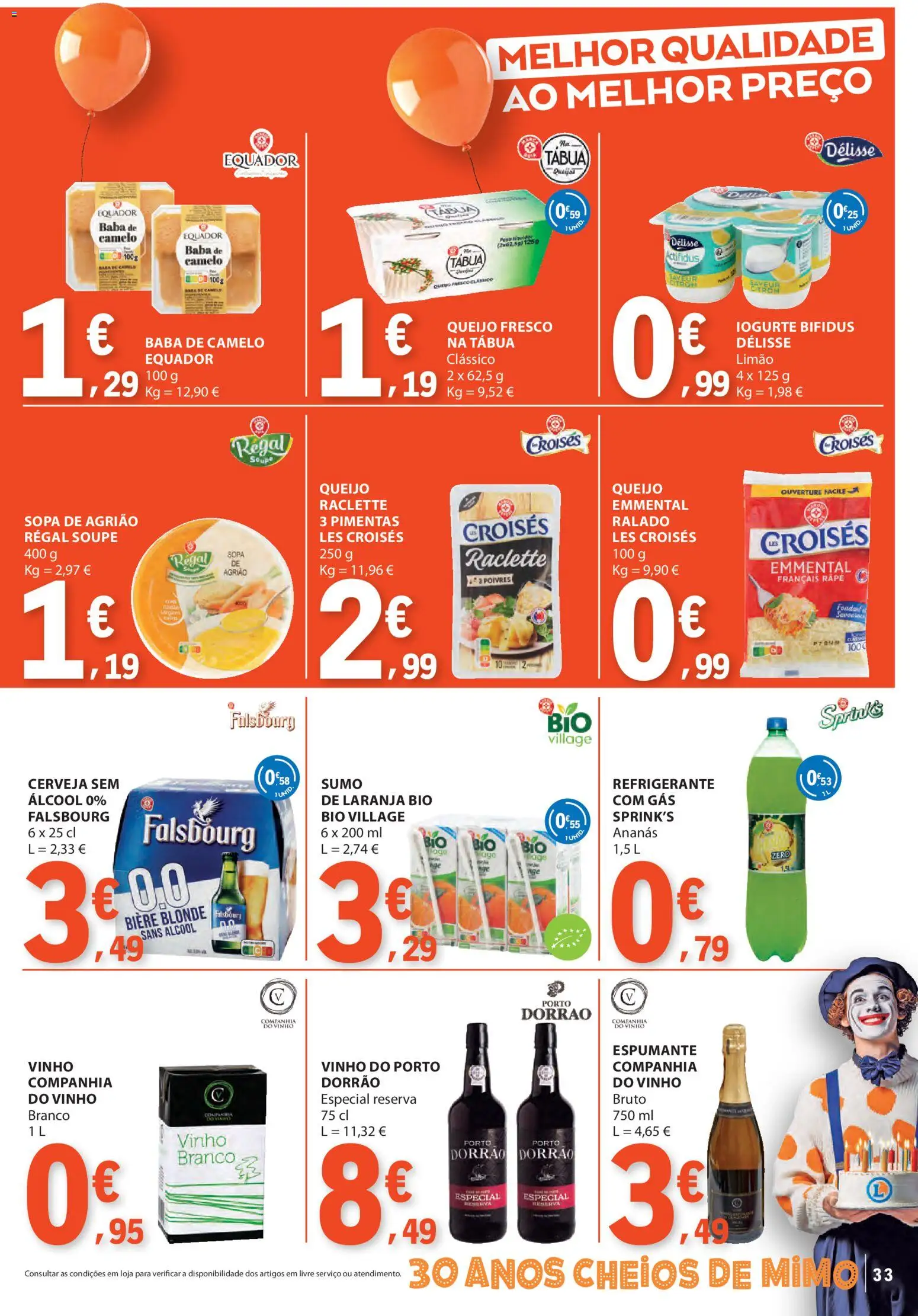 E.Leclerc folheto │ válido de 23.10.2025 | Página: 33 | Produtos: Refrigerante, Tábua, Sopa, Vinho