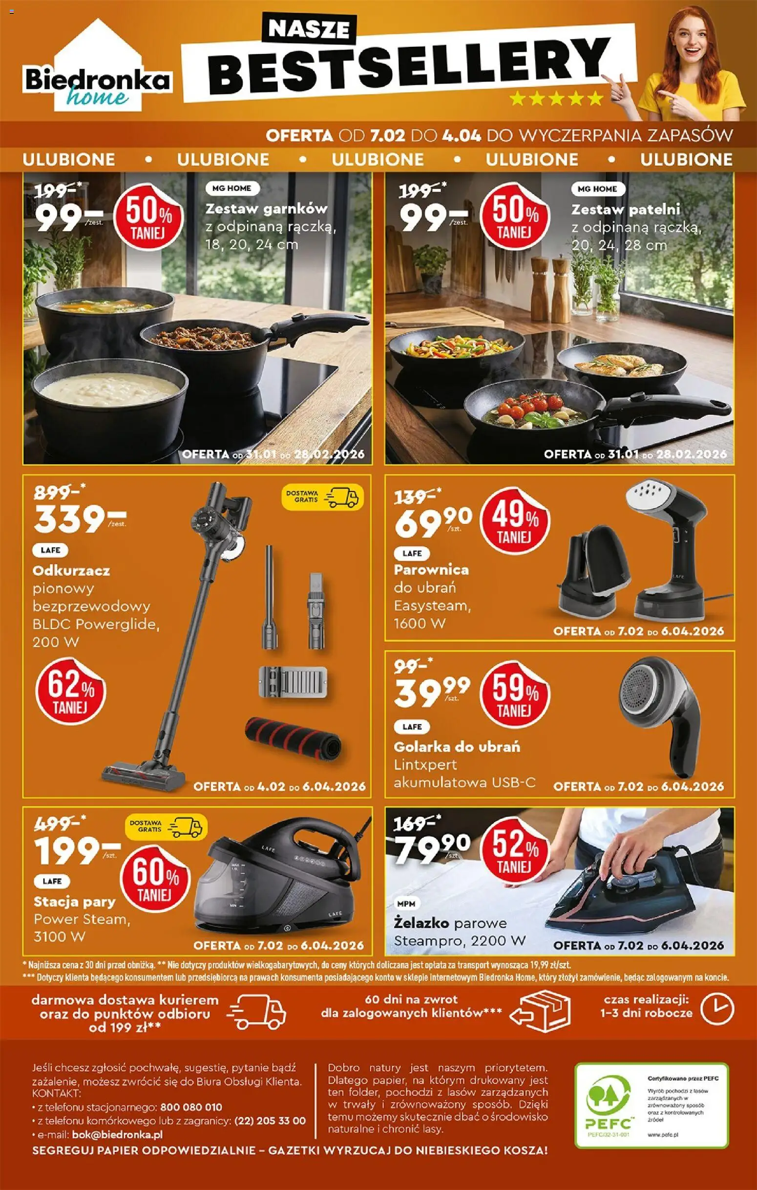Biedronka gazetka - Home od 07.02.2026 | Strona: 6 | Produkty: Odkurzacz, Cleaner, Golarka, Parownica