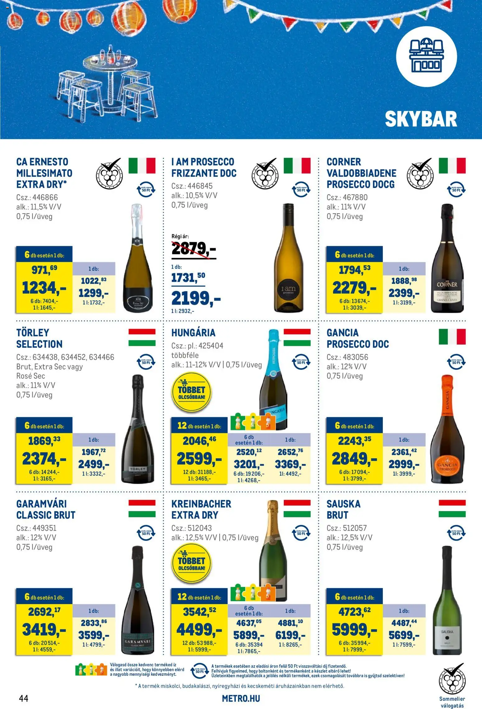 Metro akciós ujság - amely érvényes a következő dátumtól: 03.03.2026 | Oldal: 44 | Termékek: Só