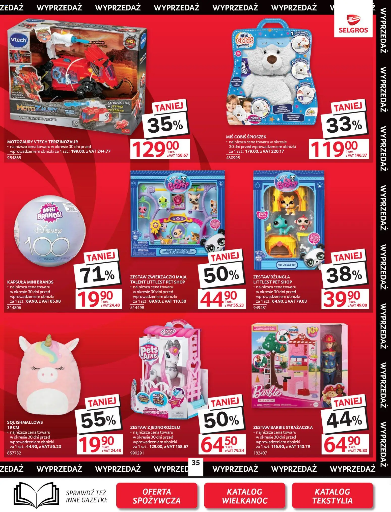 Selgros cash&carry gazetka - Oferta przemysłowa od 19.03.2026 | Strona: 37 | Produkty: Barbie, Tekstylia