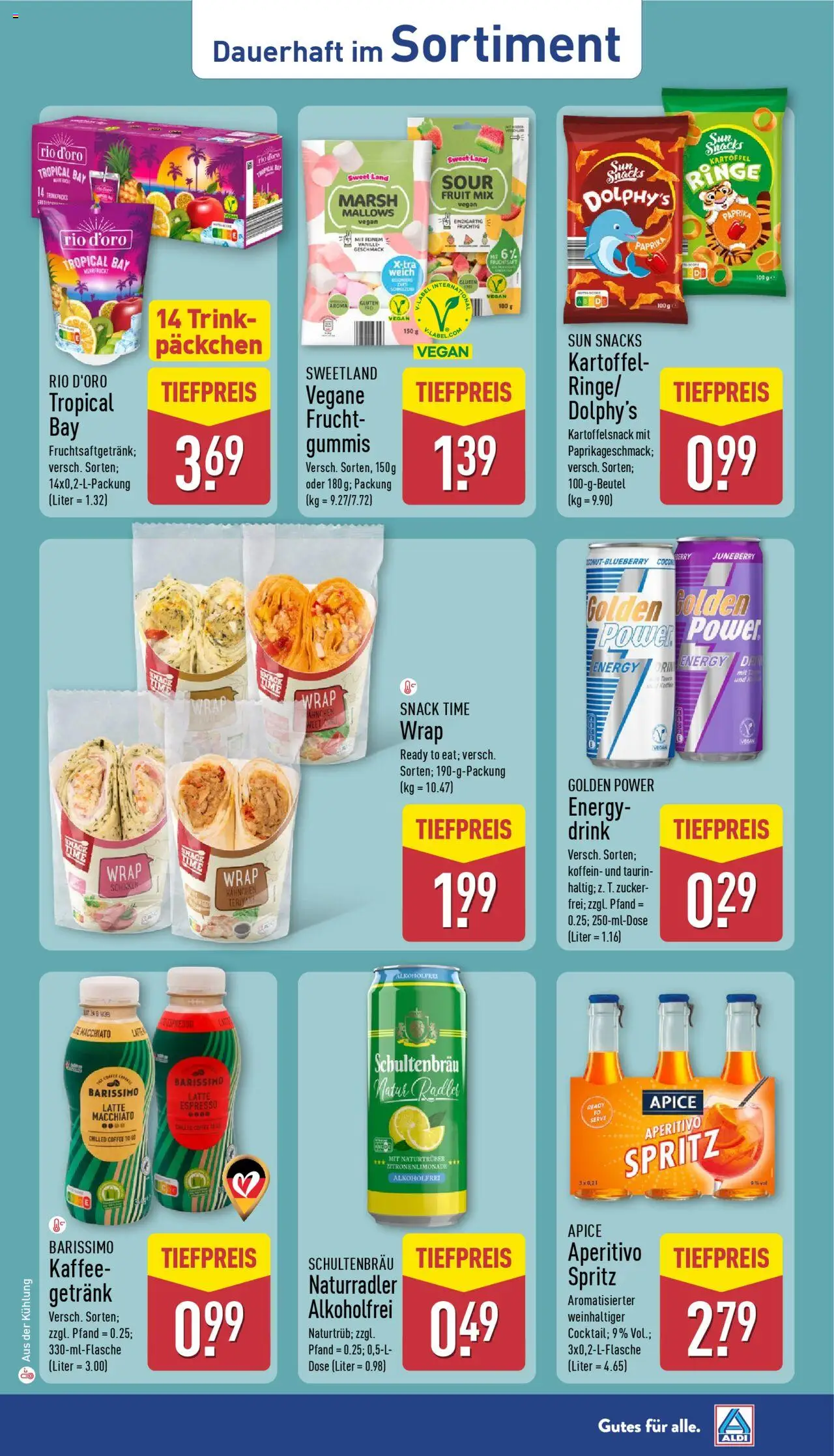 Aldi Prospekt 	 - gültig ab dem 14.07.2025 | Seite: 39 | Produkte: Hahnchen, Energy, Kaffee, Schinken