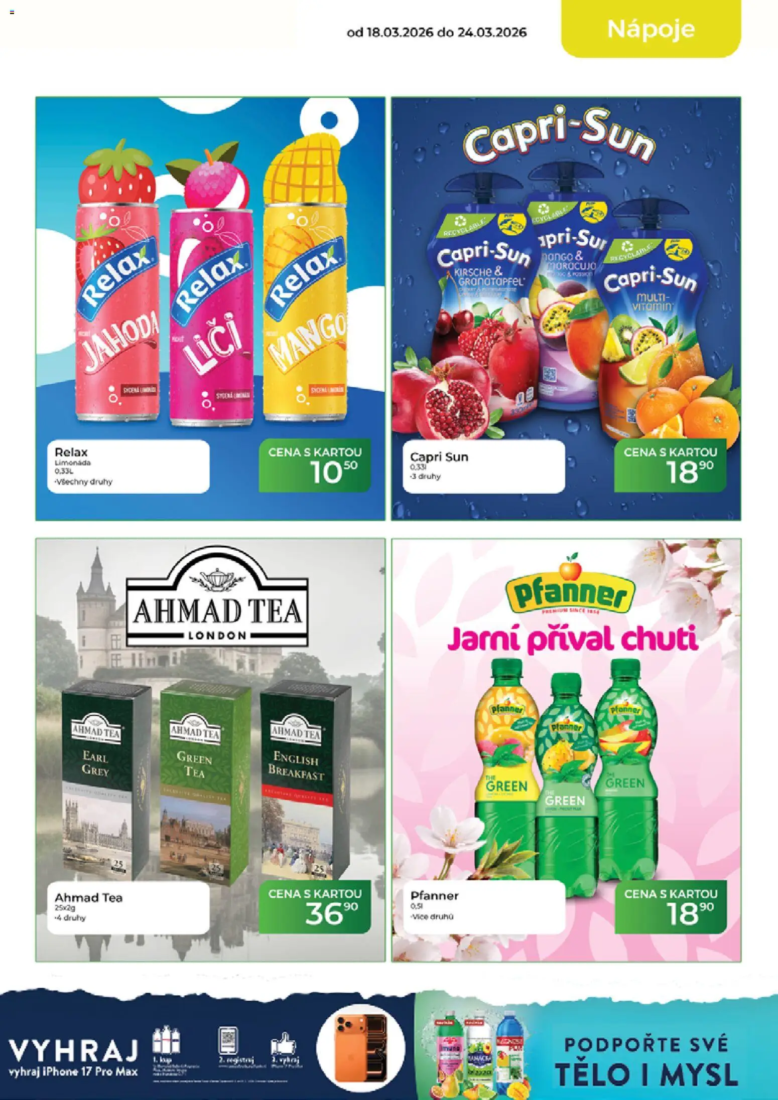Tamda Foods leták od 18.03.2026 | Strana: 13 | Produkty: Limonáda, Iphone, Ahmad tea, Capri Sun