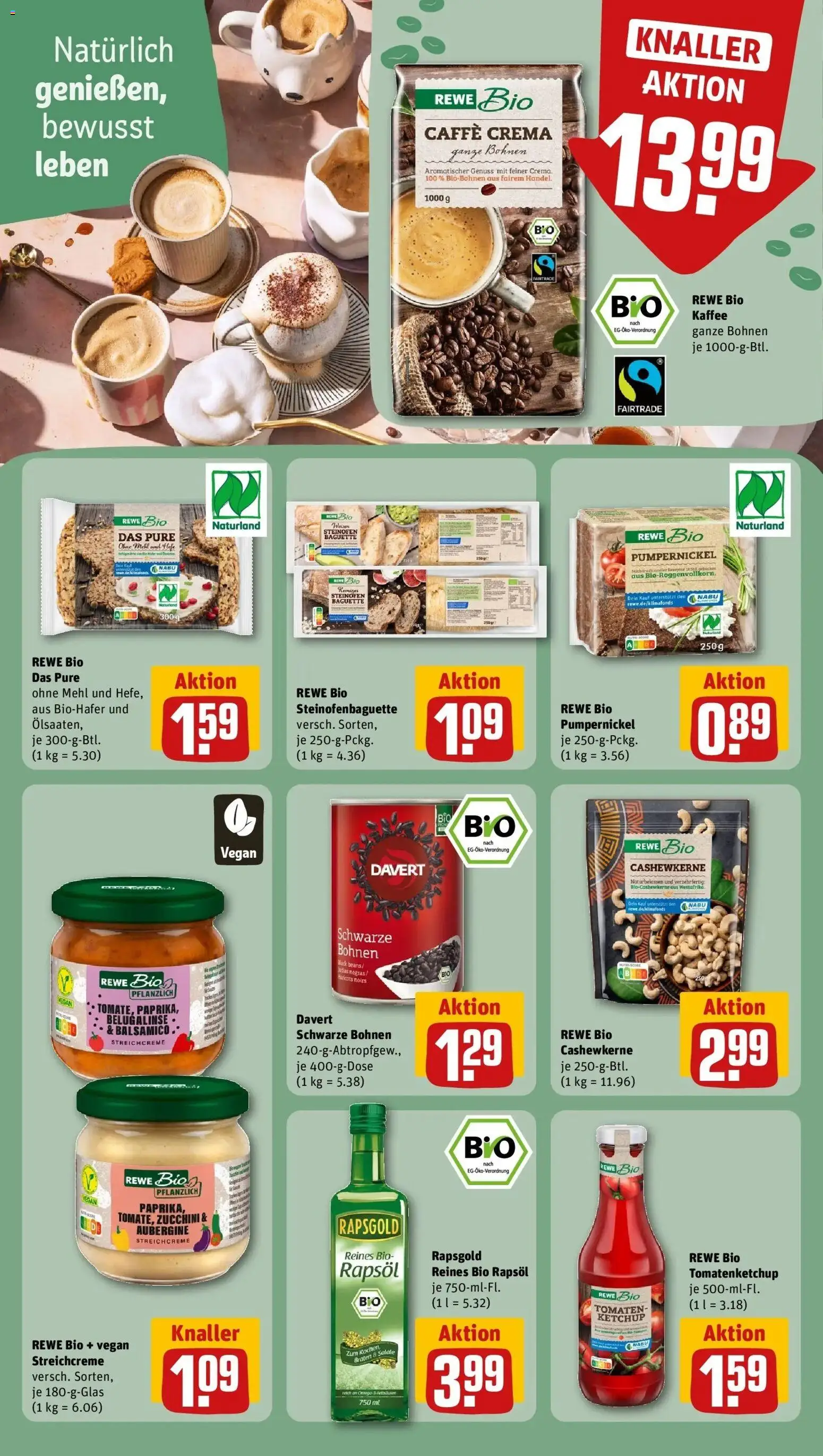 Rewe prospekt Geisa	 – gültig ab 16.02.2026 | Seite: 20 | Produkte: Mehl, Kaffee, Baguette, Zucchini