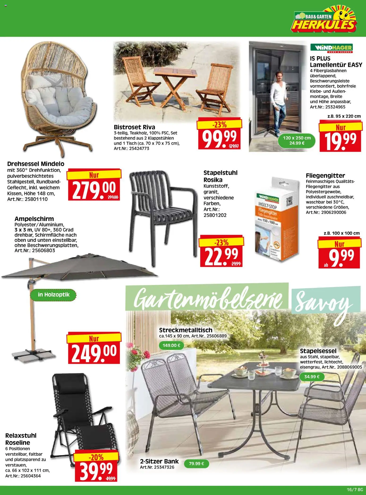 HERKULES Bau & Garten – gültig ab 13.04.2026 | Seite: 7 | Produkte: Tisch