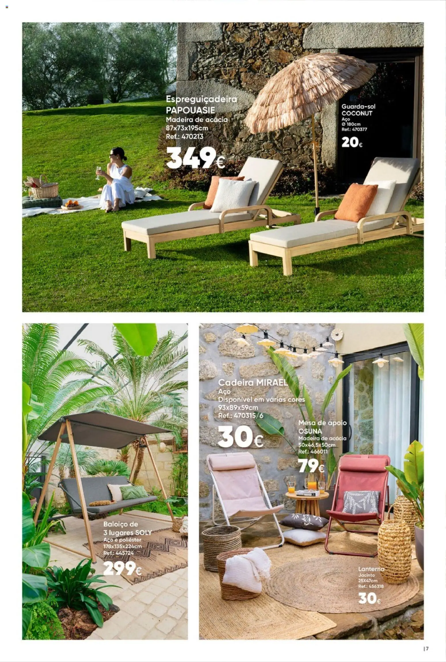 Hôma Catálogo │ válido de 10.04.2026 | Página: 7 | Produtos: Baloiço, Espreguiçadeira, Cadeira, Lanterna