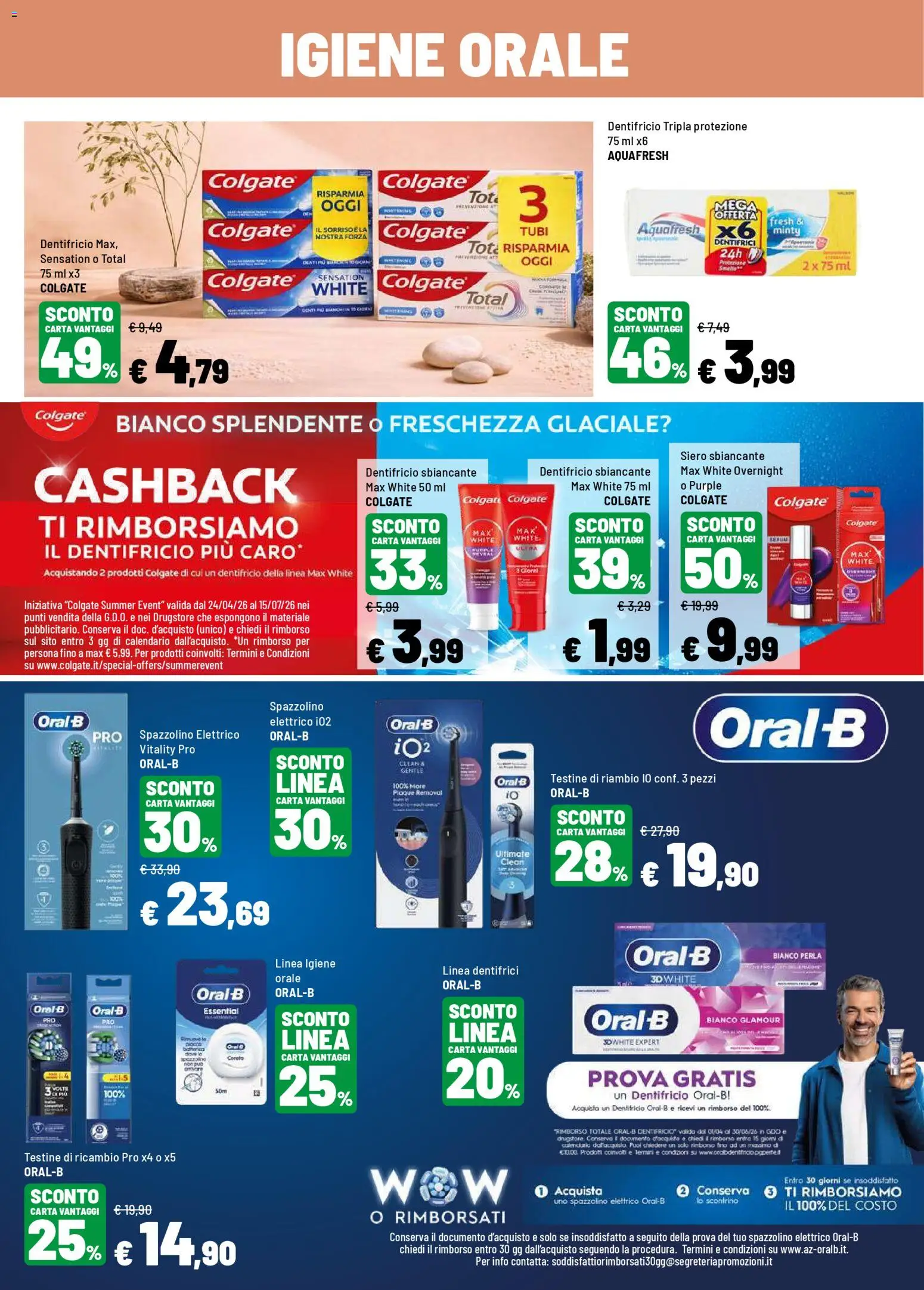 Volantino Iper del 27.04.2026 | Pagina: 12 | Prodotti: Dentifricio, Spazzolino, Spazzolino elettrico