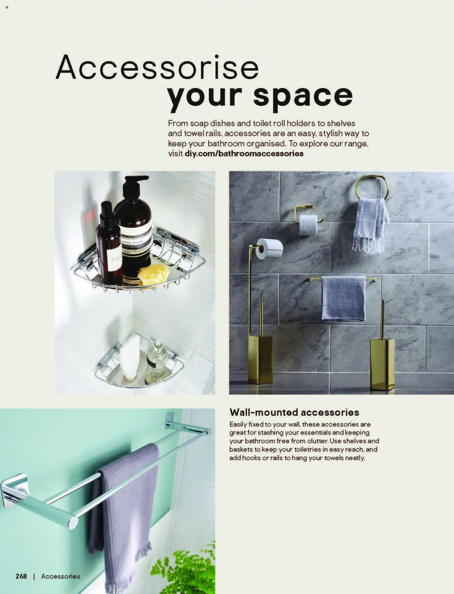 {H1} | Page: 268 | Products: Toilet, Hooks, Towel, Rails