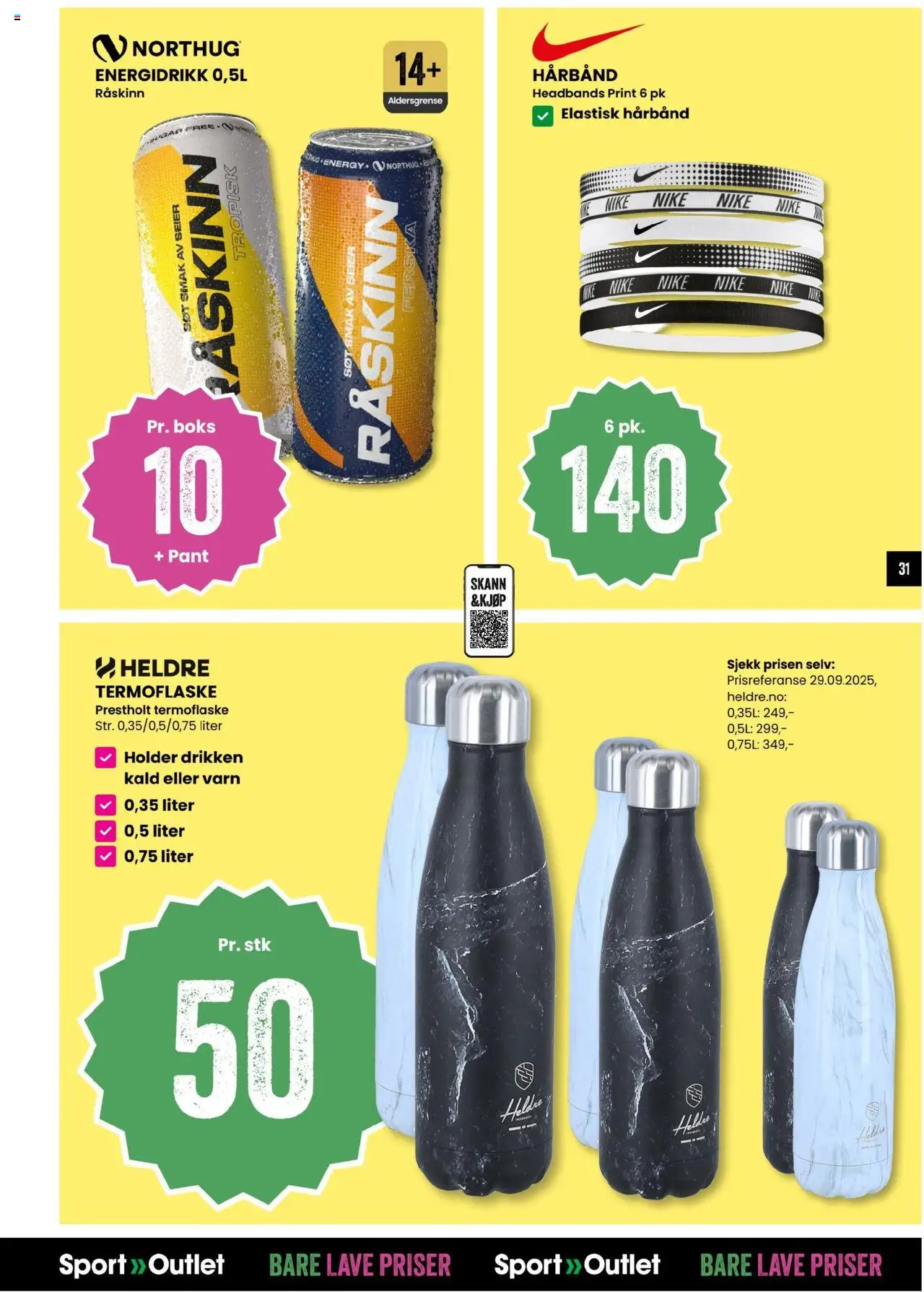 {H1} | Side: 31 | Produkter: Hårbånd, Boks, Energidrikk