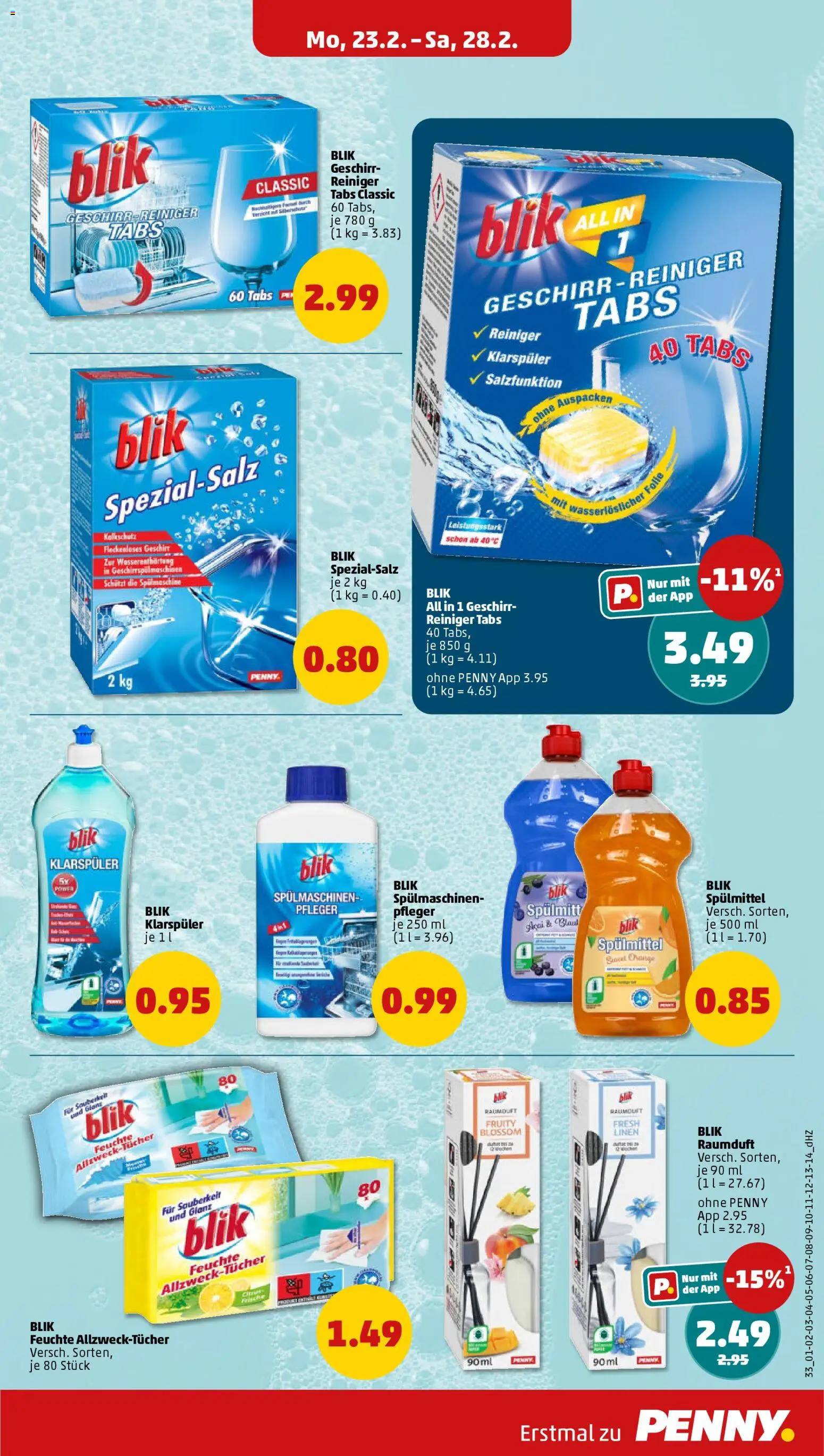 Penny Prospekt 	 – gültig ab 23.02.2026 | Seite: 39 | Produkte: Klarspüler