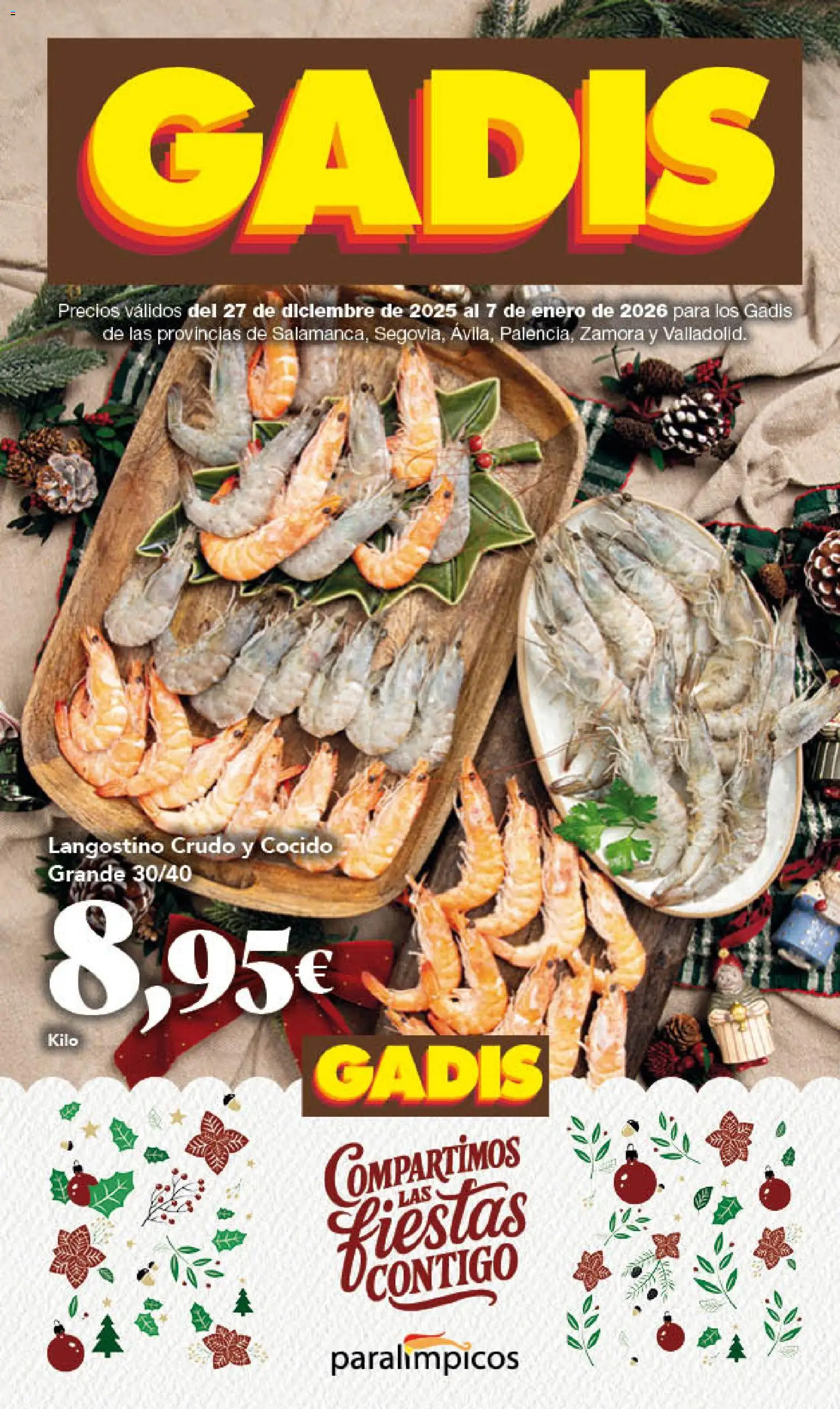 Gadis - folleto │ válido desde el 27.12.2025 | Página: 1 | Productos: Langostino