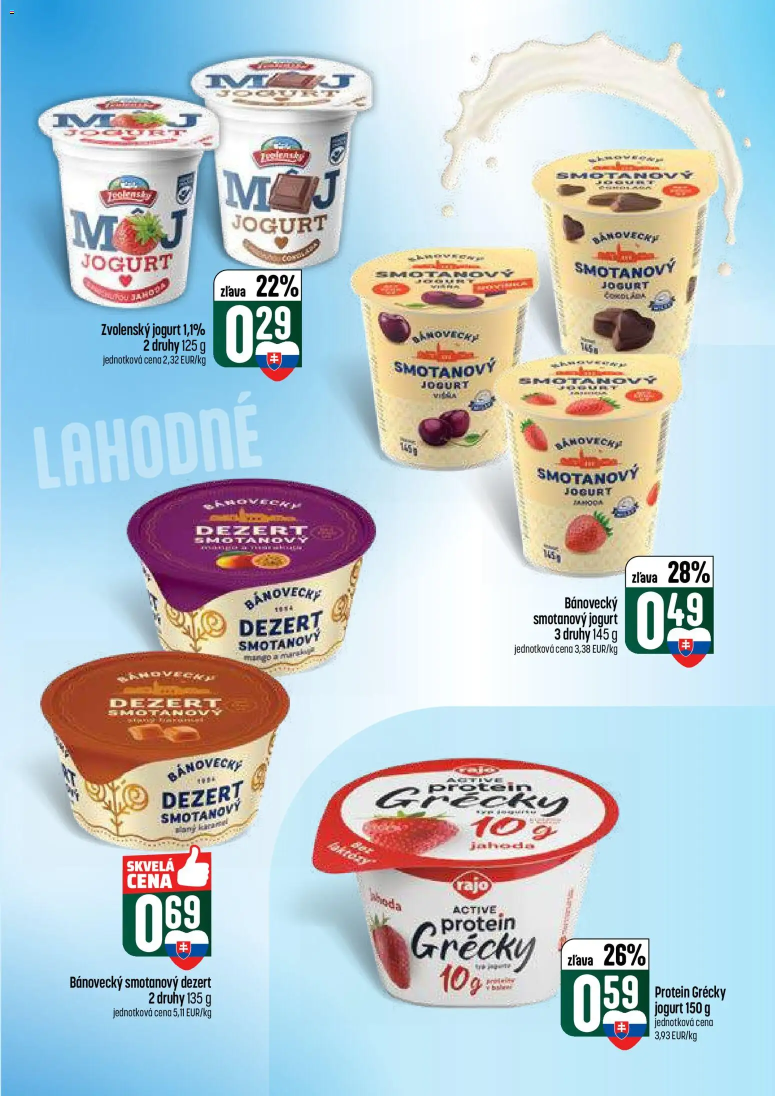 Nové COOP Jednota akcie – leták je platný od 19.02.2026 | Strana: 27 | Produkty: Jogurt, Protein, Mango