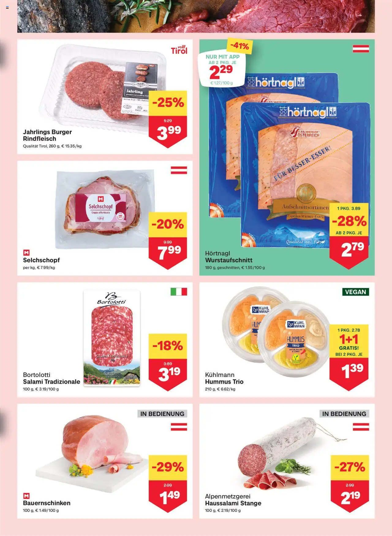 MPREIS Lenzing gültig ab 25.09.2025 | Seite: 3 | Produkte: Salami, Rindfleisch