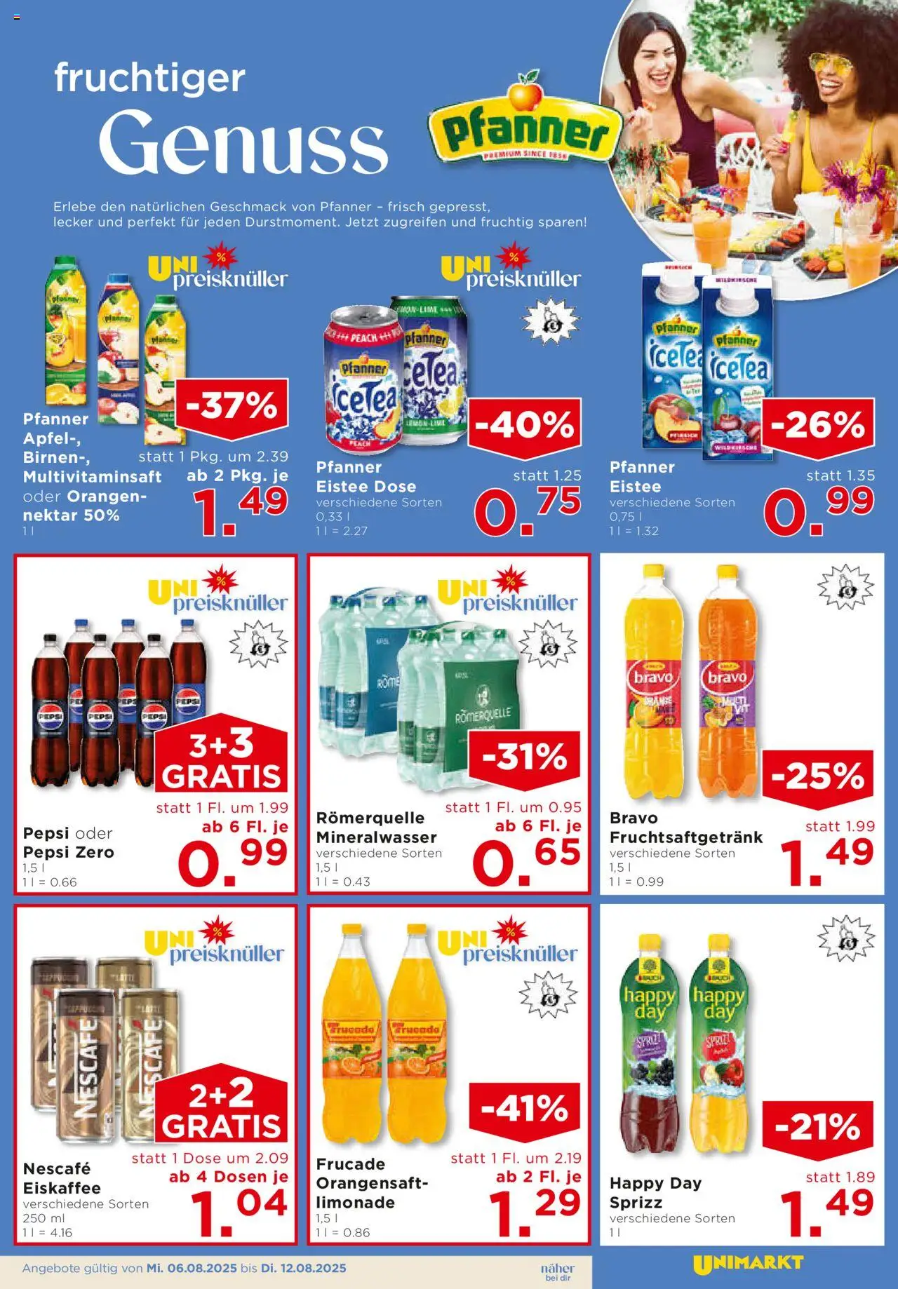 Unimarkt - Broschüre gültig ab 06.08.2025 | Seite: 9 | Produkte: Äpfel, Orangen