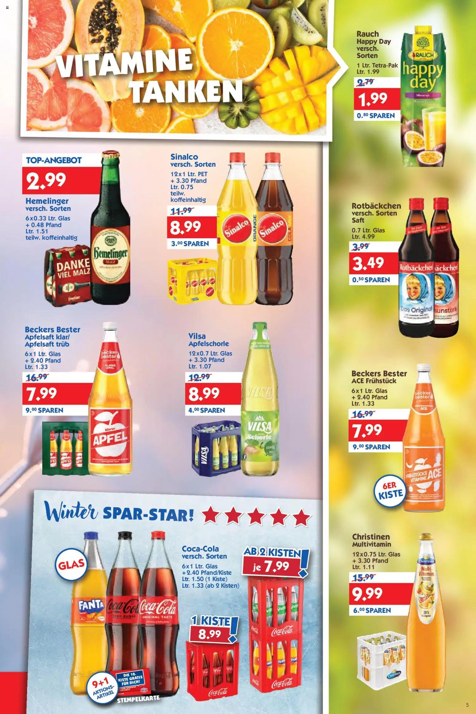 HOL’AB! Prospekt 	 – gültig ab 26.01.2026 | Seite: 5 | Produkte: Sinalco, Coca cola, Fanta, Apfelsaft