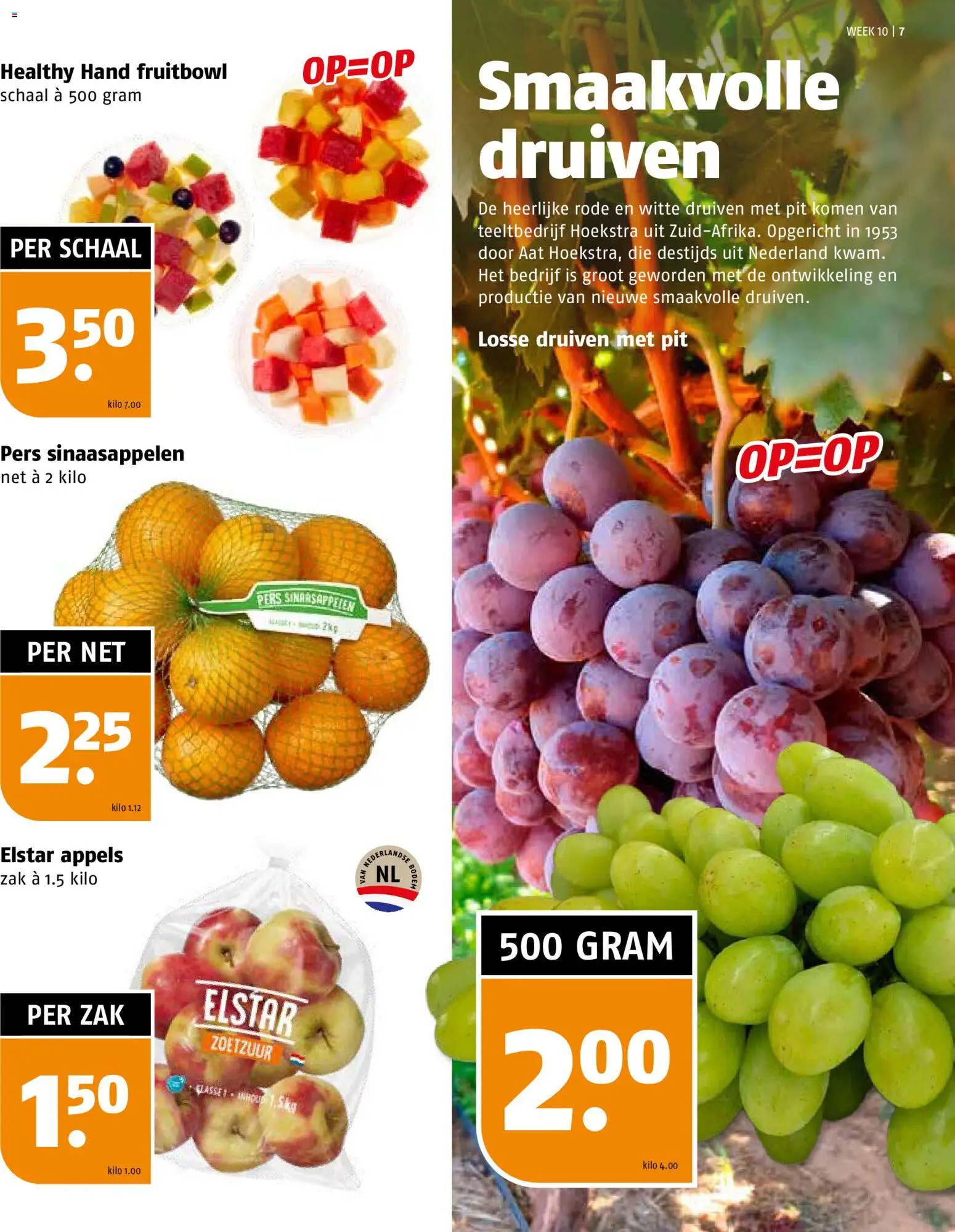 {H1} | Pagina: 7 | Producten: Appels, Schaal, Zak, Druiven