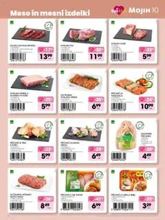 Tuš katalog mojih 10 │ velja od 04.07.2025 | Stran: 4 | Izdelki: Mleto meso, Piščančja bedra, Nabodala, Zrezki