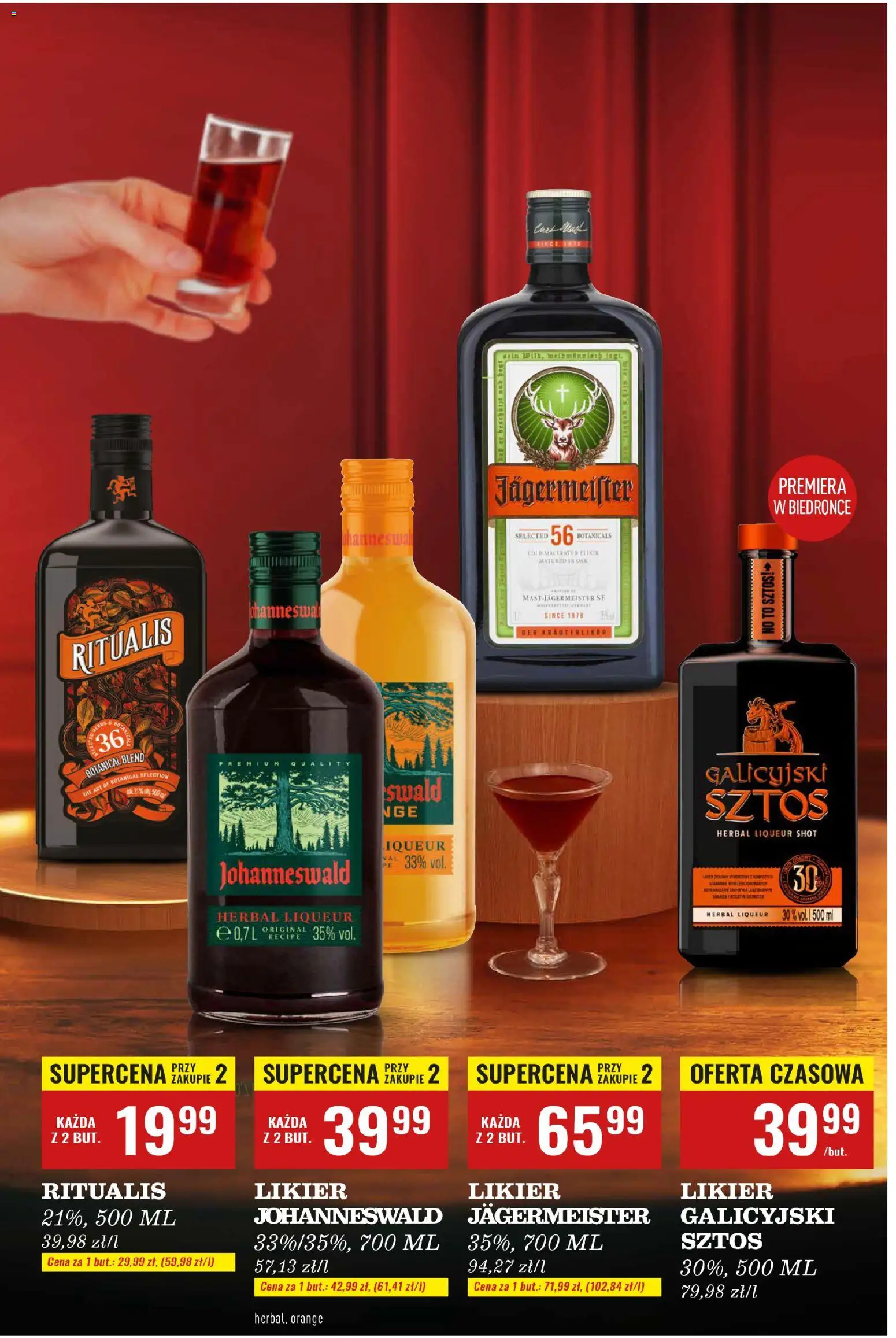 Biedronka gazetka - Czas na toast od 03.11.2025 | Strona: 32 | Produkty: Jagermeister