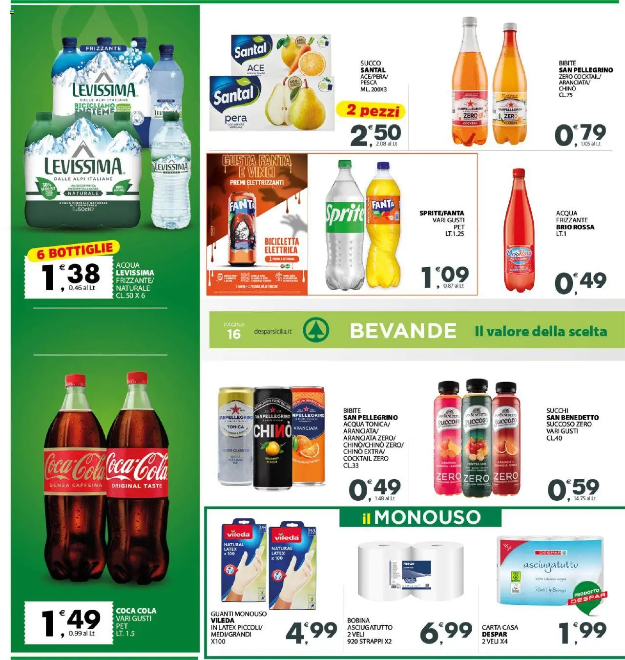 Volantino Interspar del 20.10.2025 | Pagina: 18 | Prodotti: Acqua, Pesca, Fanta, Asciugatutto