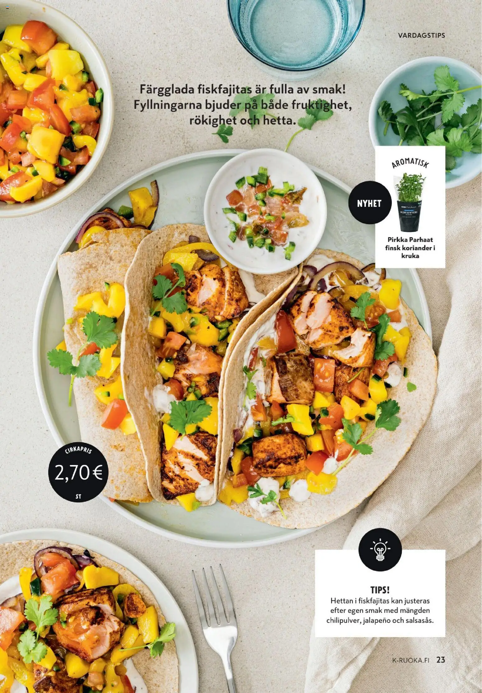 K-Market tarjoukset - K-mat – voimassa 06.05.2026 alkaen | Sivu: 23 | Tuotteet: Korianteri