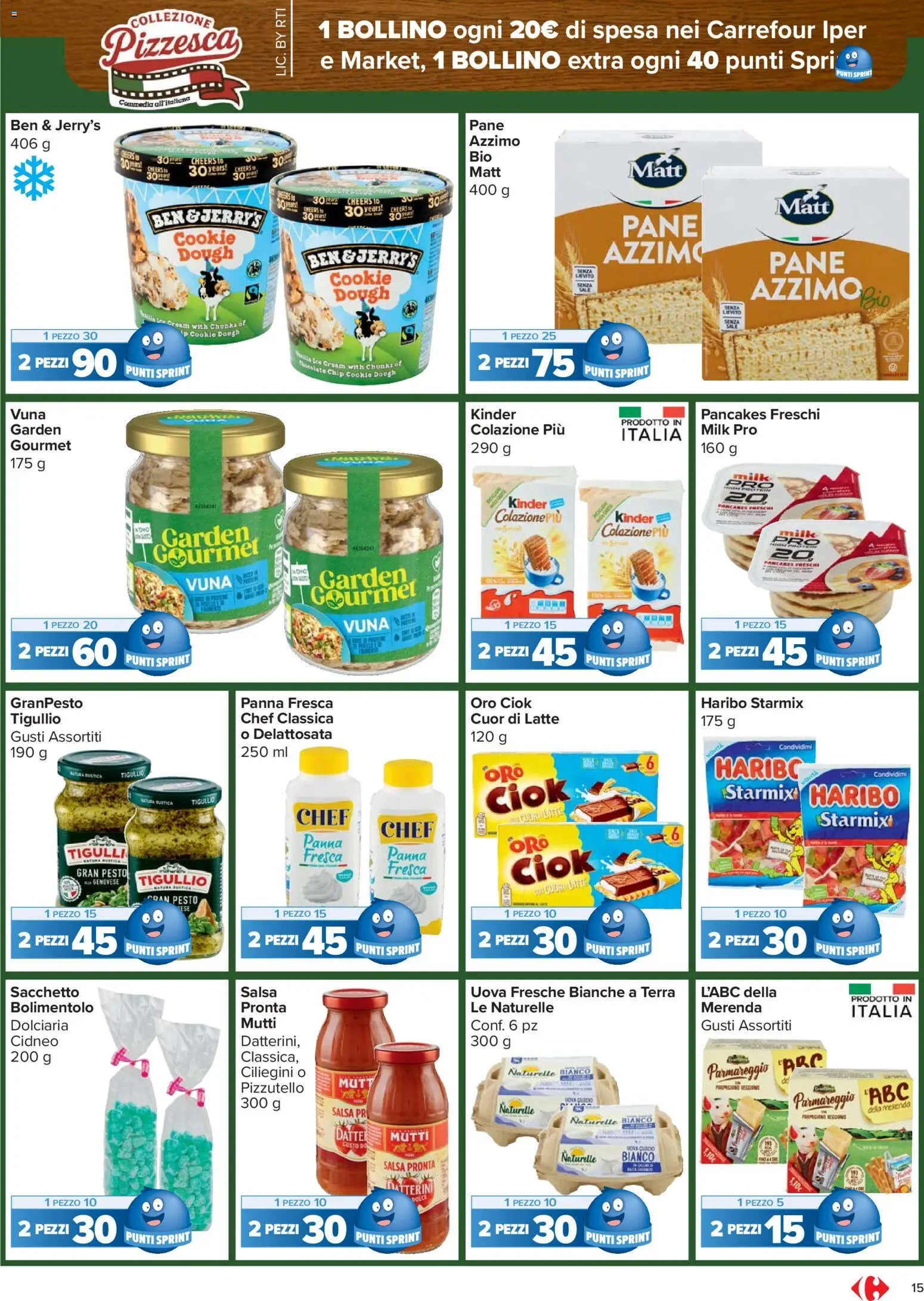 Volantino Carrefour del 02.03.2026 | Pagina: 15 | Prodotti: Uova, Pane, Panna, Terra