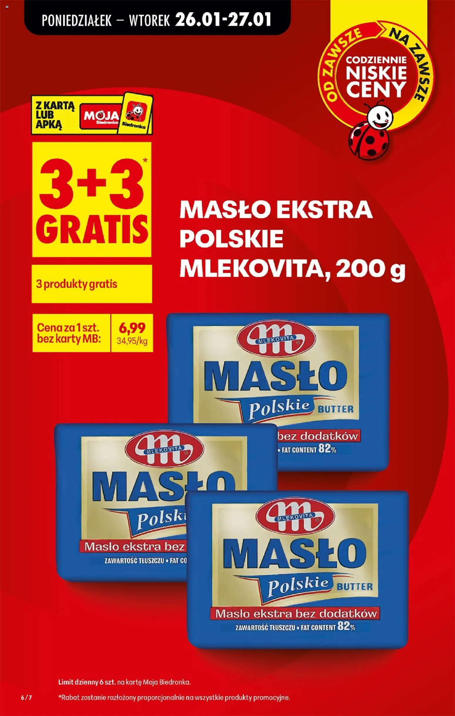 Biedronka gazetka od 26.01.2026 | Strona: 6 | Produkty: Karta, Masło Polskie, Masło