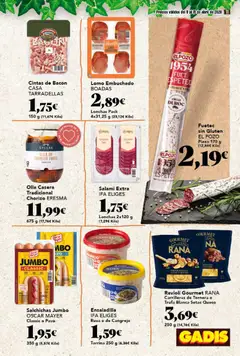 Vista previa Gadis folleto válido desde el 09.04.2026 | Página: 11 | Productos: Ensaladilla, Queso, Salami