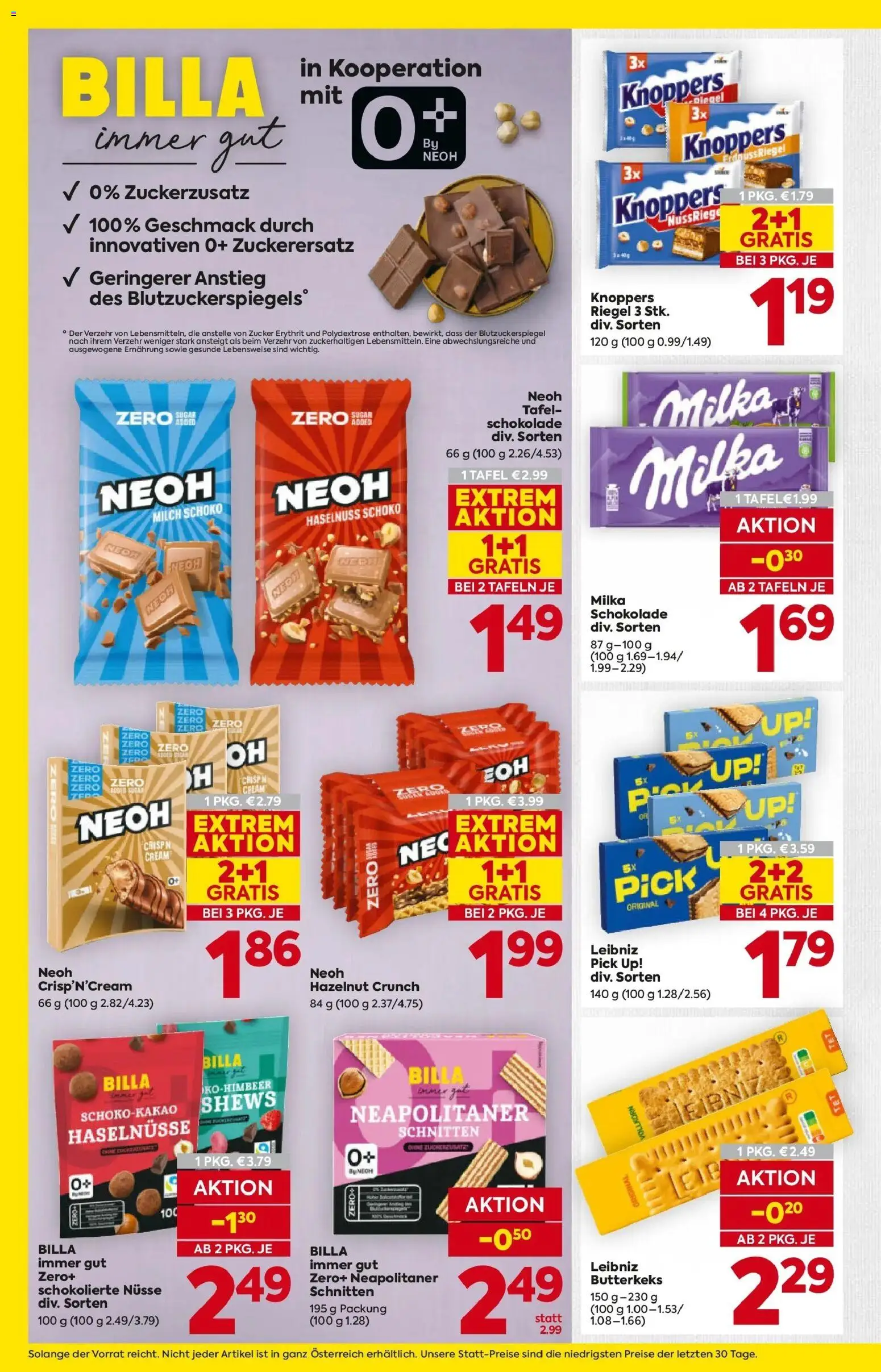 Billa Flugblatt - Kitzbuehel, Zell Am Ziller, Brixlegg gültig ab 08.01.2026 | Seite: 16 | Produkte: Nüsse, Zucker, Milch, Schokolade